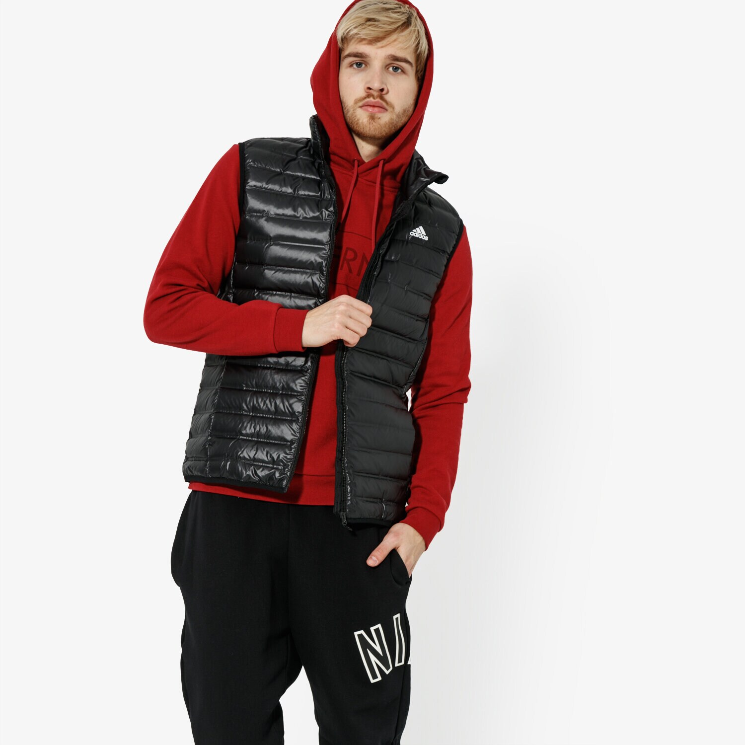 Herren Winterjacke ADIDAS JACKE VARILITE VEST BLK BS1563 Schwarz