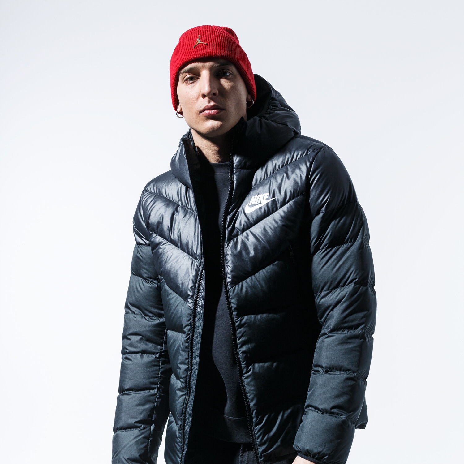 NIKE JACKE M NSW DWN FILL WR JKT HD Schwarz 928833 010 Sizeer