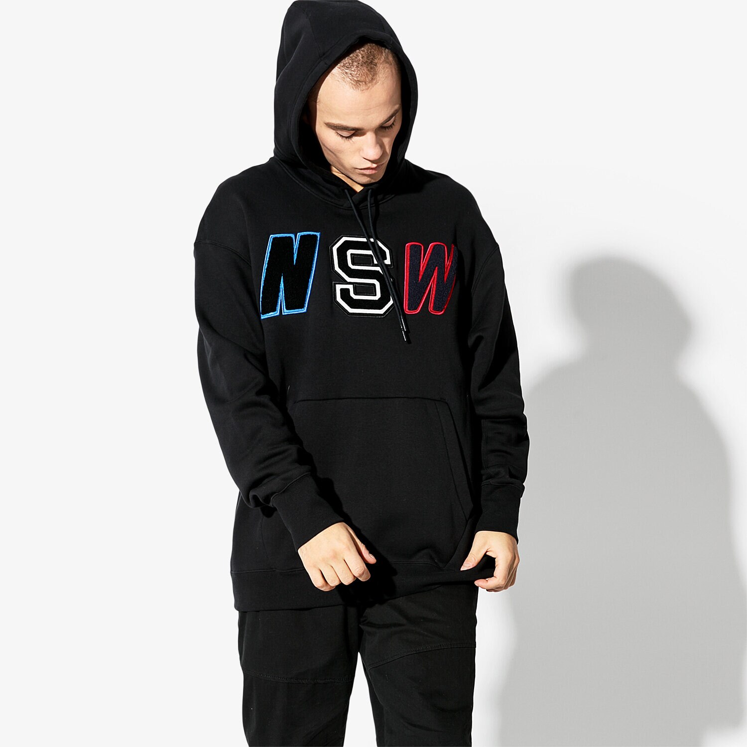Herren NIKE SWEATSHIRT M NSW NSW HOODIE PO FLC 943573-010 Schwarz