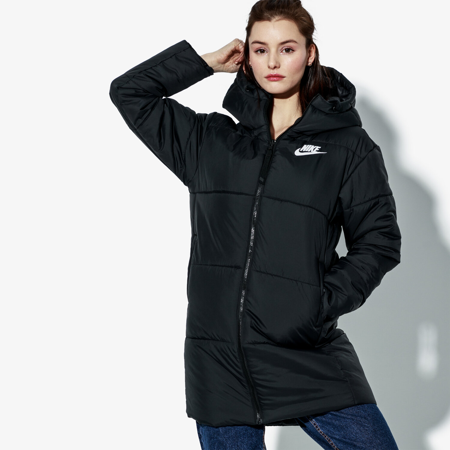 Damen Winterjacke NIKE JACKE W NSW SYN FILL PARKA 939358-010 Schwarz