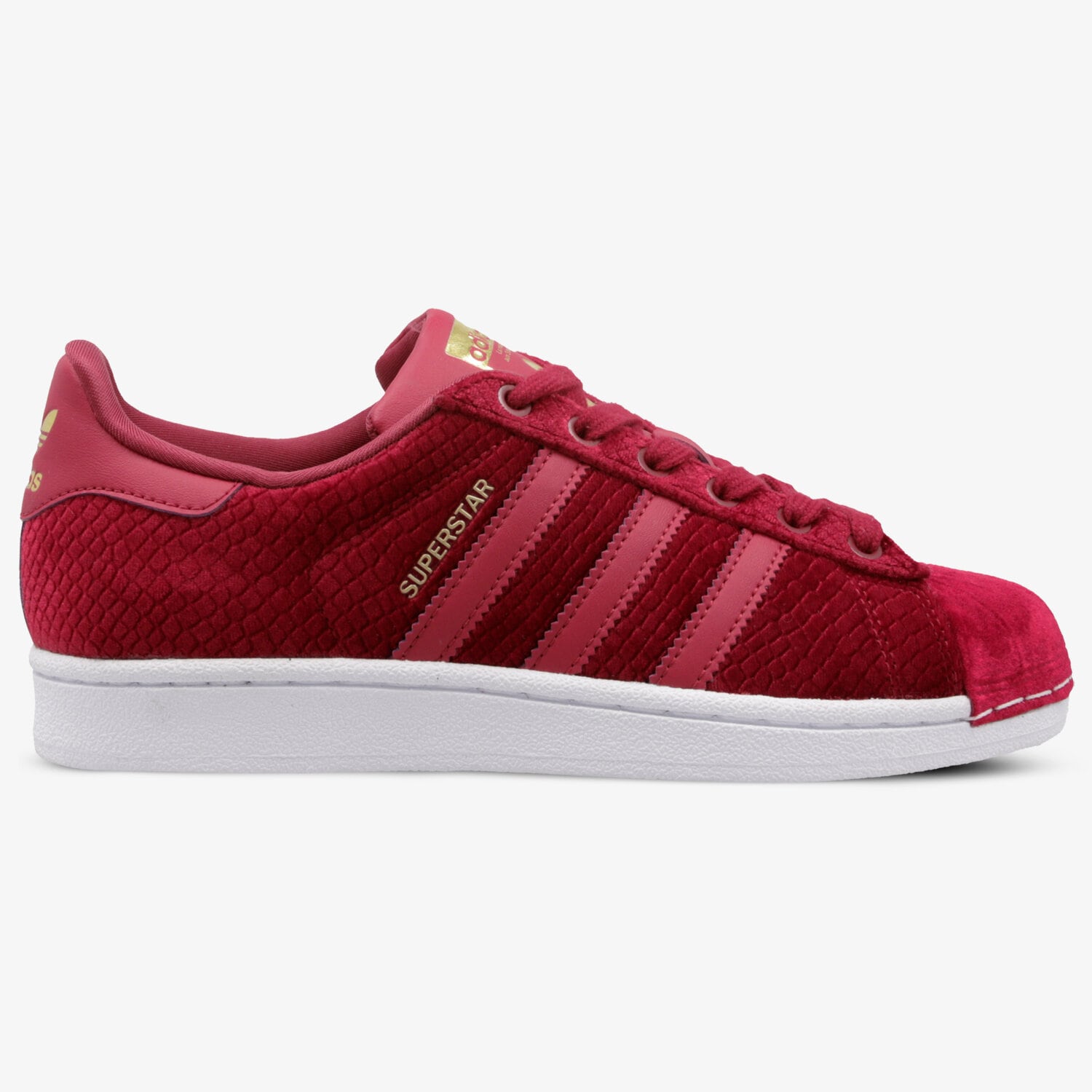 Damen Sneaker ADIDAS SUPERSTAR W  B41512 Dunkelrot