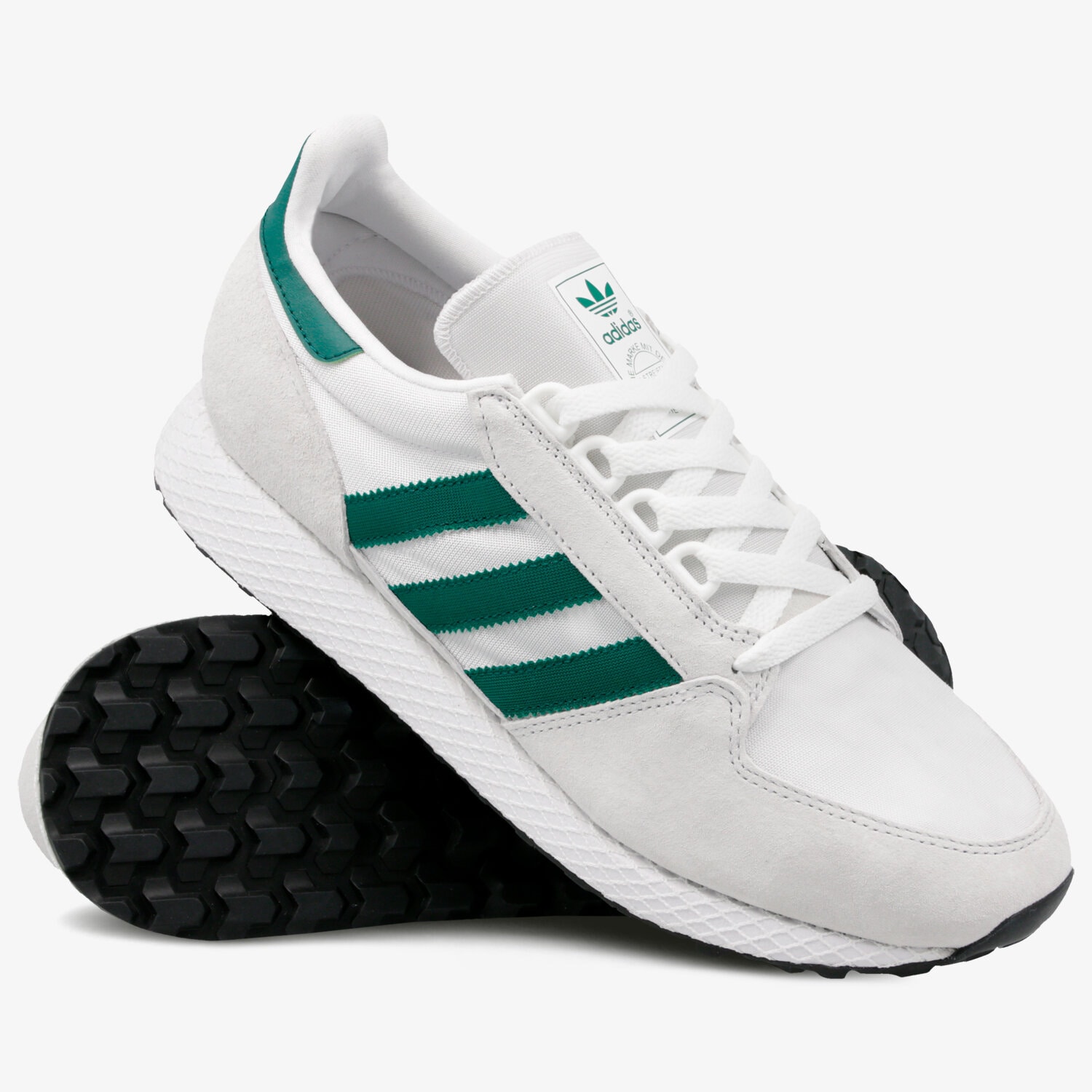 adidas gazelle silver green womens adidas Originals Forest Grove "Crystal White" | B41546