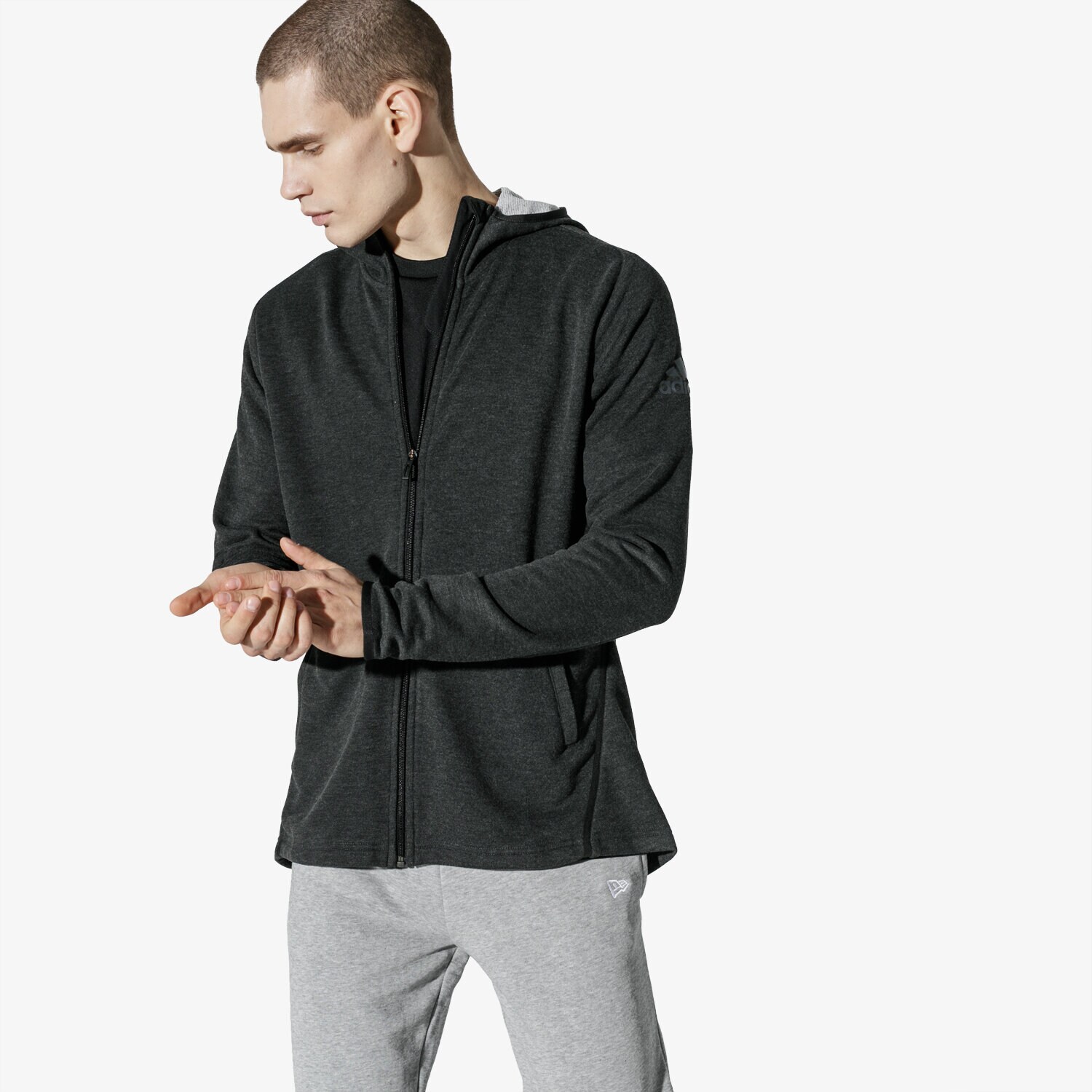 Herren ADIDAS SWEATSHIRT FL_TRH SPR CX0172 Grau