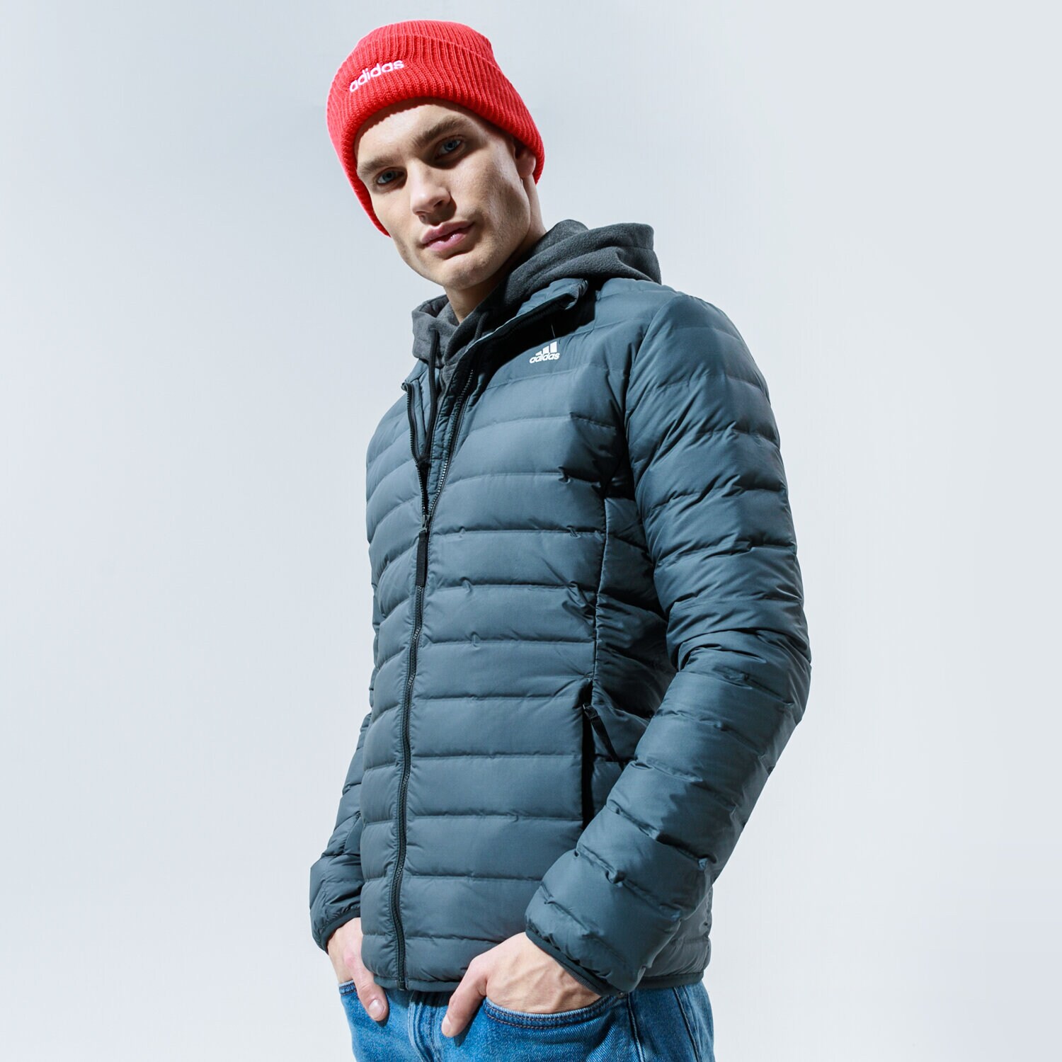 Herren Winterjacke ADIDAS JACKE VARILITE SOFT J CY8732 Grau