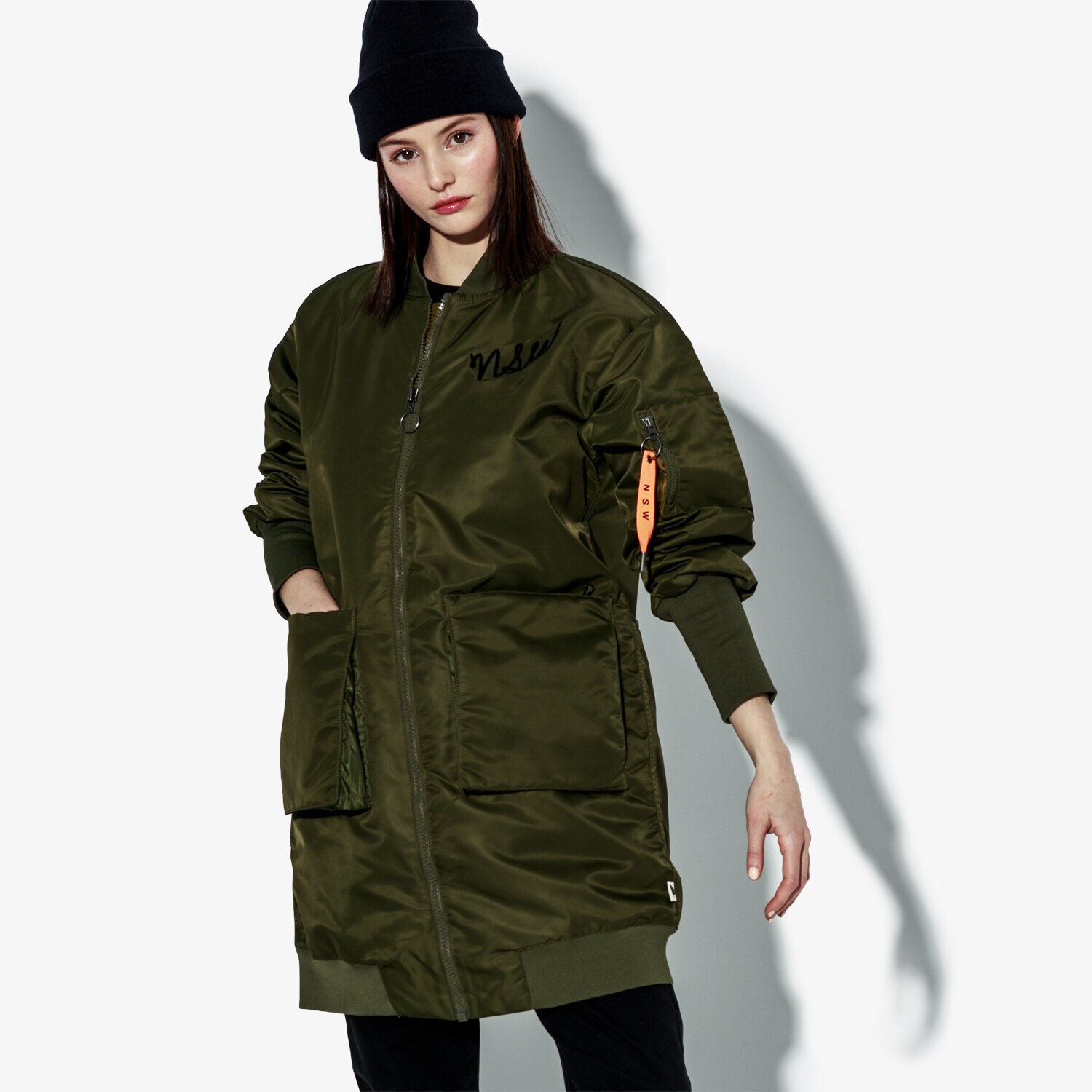 Damen Winterjacke NIKE JACKE W NSW NSW PARKA INSULATED MA1 932049-395 Khaki