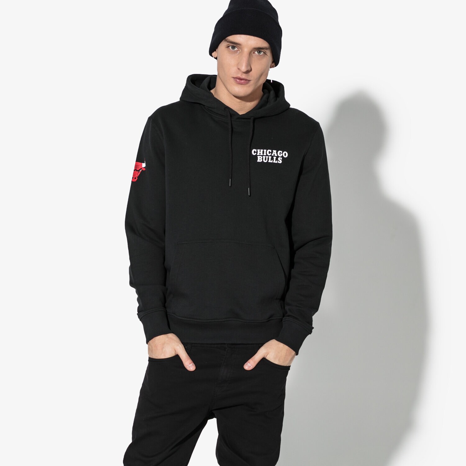Herren NEW ERA SWEATSHIRT NBA TEAM   APPAREL PO HOODY CHIBUL BLK 11604109 Schwarz