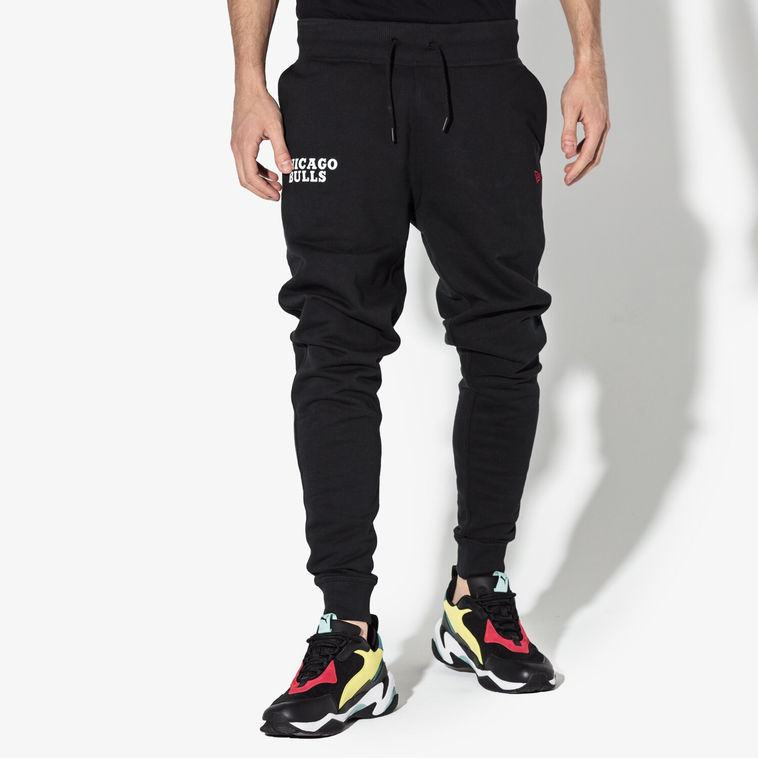 Herren Hosen NEW ERA HOSE NBA TEAM APPAREL JOGGER CHIBUL BLK 11604121 Schwarz