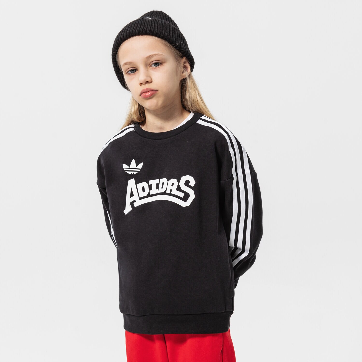 Kinder ADIDAS SWEATSHIRT CREW GIRL HC4558 Schwarz