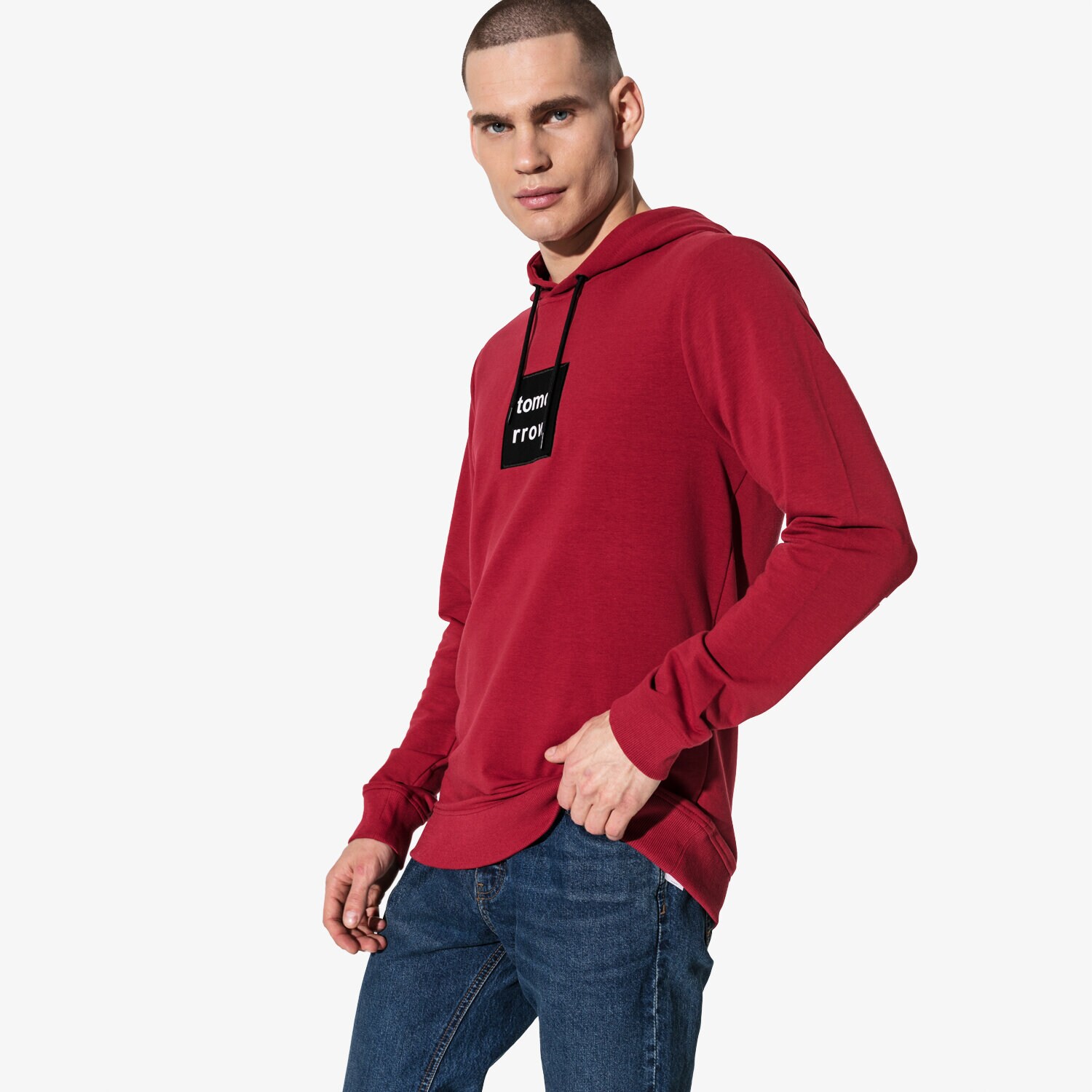 Herren CONFRONT SWEATSHIRT SMALL LOGO HOODIE CF19BLM11001 Rot