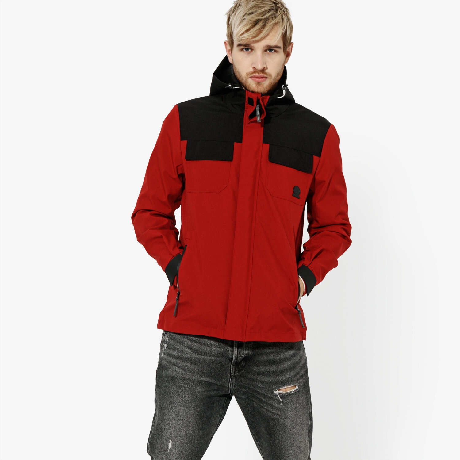 Herren Übergangsjacke CONFRONT JACKE HOLLY CF19KUM13002 Rot