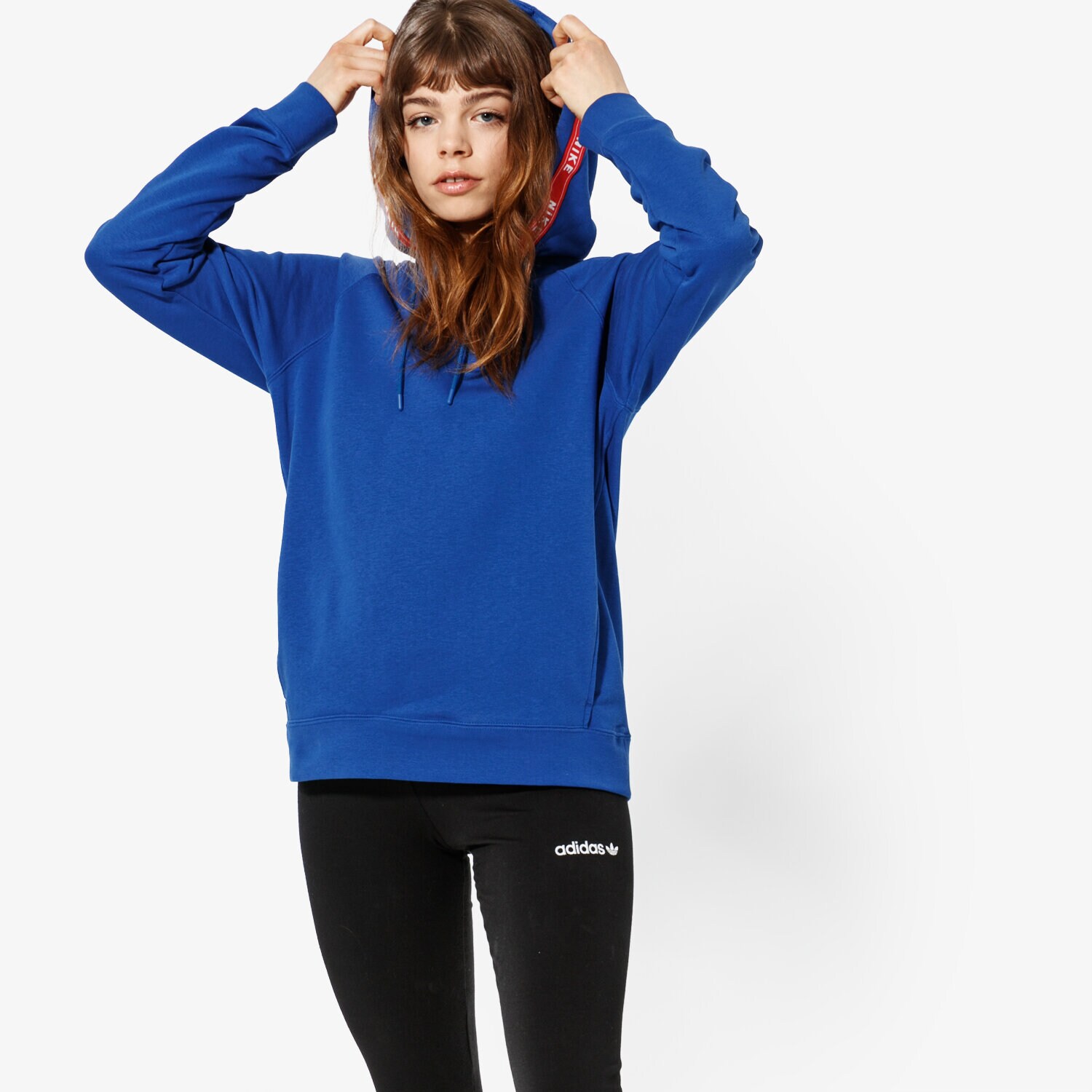 Damen NIKE SWEATSHIRT W NSW CREW LOGO TAPE SPORTSWEAR AR3058-438 Blau