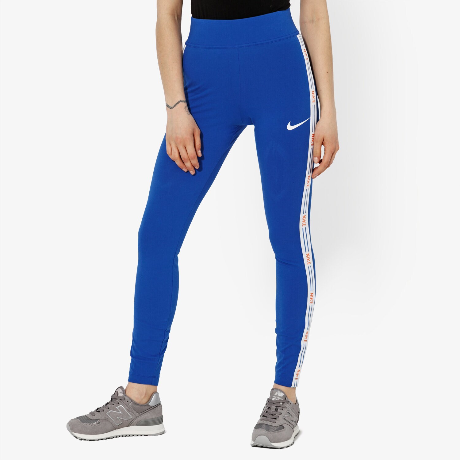 Damen Hosen NIKE LEGGINGS W NSW HYP FM LGGNG GX SPORTSWEAR AR2201-480 Blau