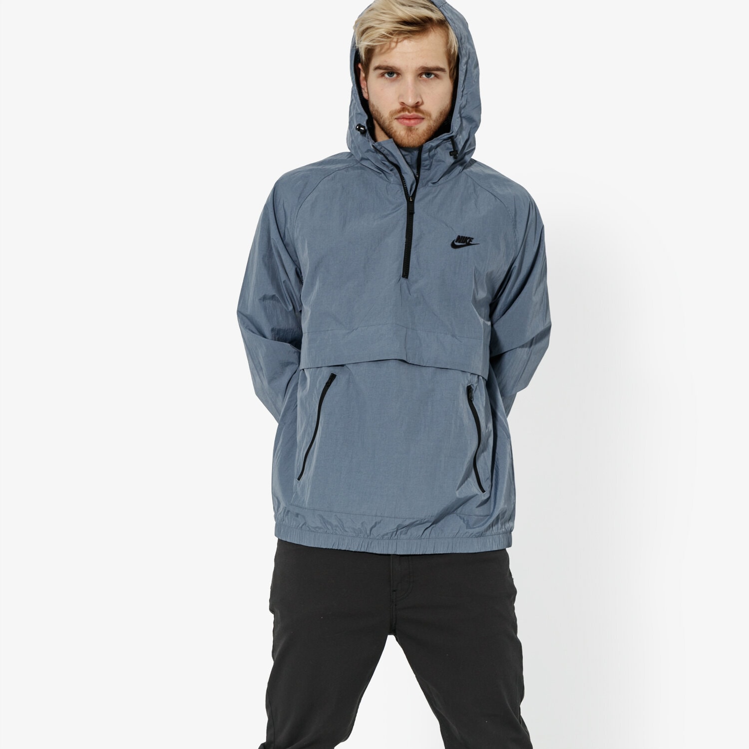 Herren Übergangsjacke NIKE JACKE M NSW JKT HD WVN ANRK SPORTSWEAR AR2212-490 Grau