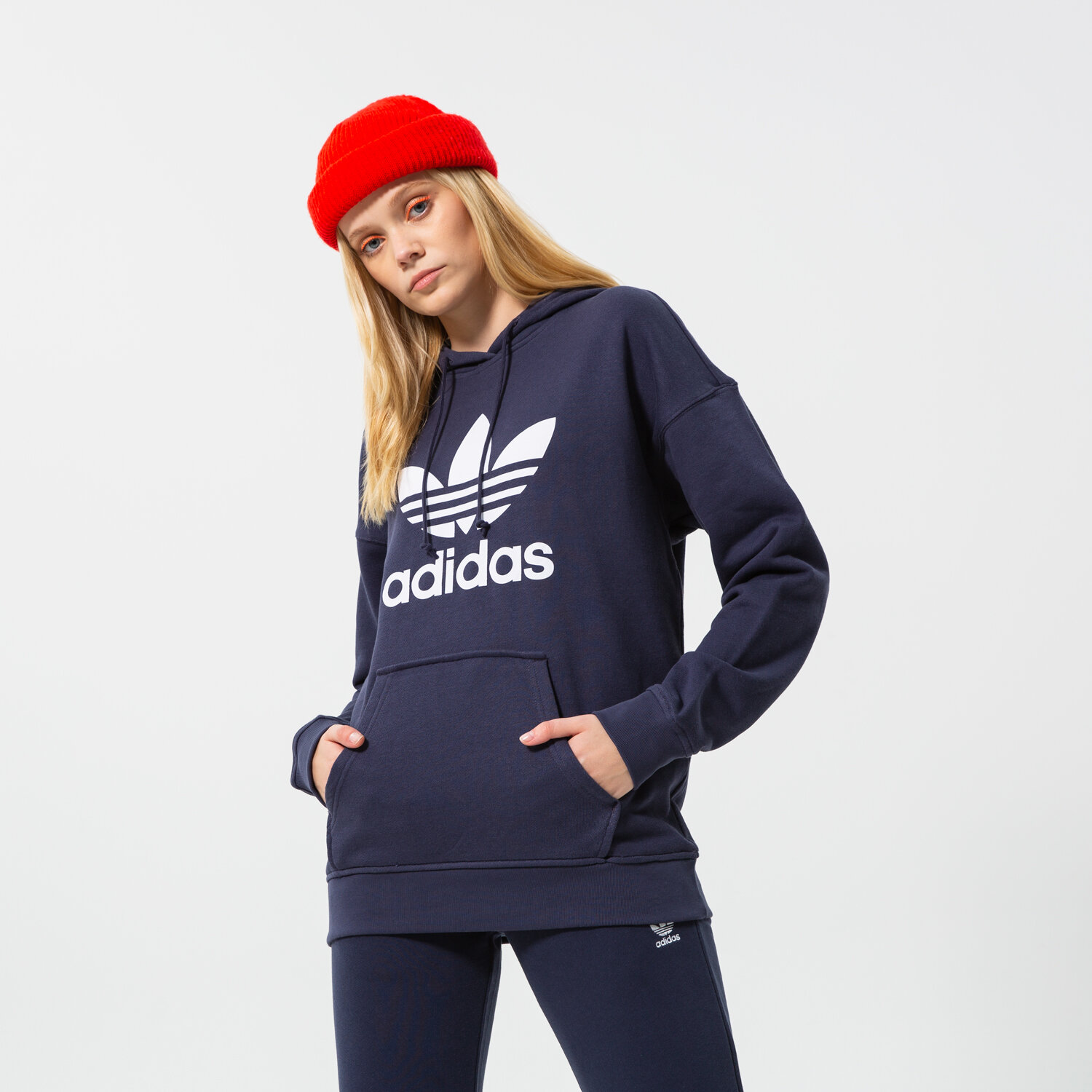 Damen ADIDAS HOODIE TRF HOODIE HE6951 Dunkelblau