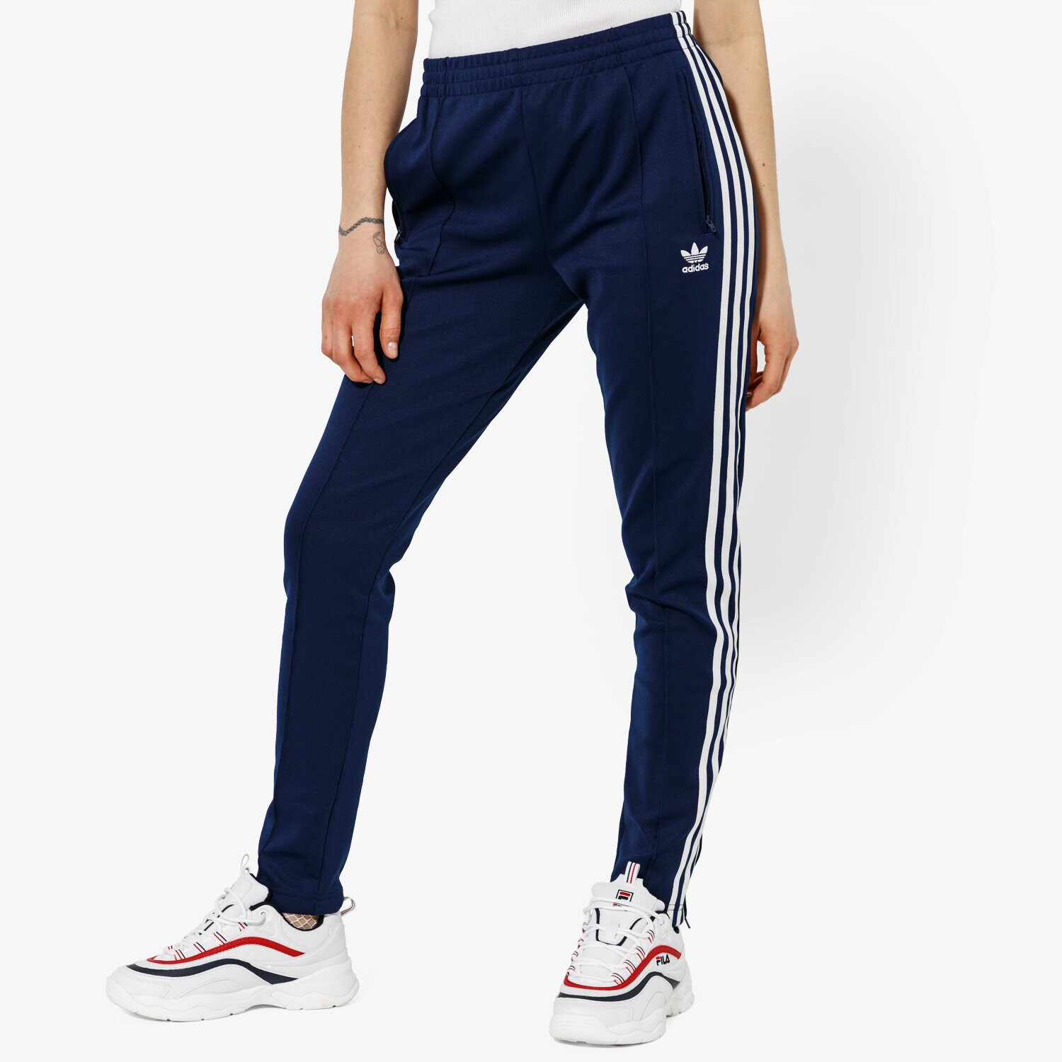 Damen Hosen ADIDAS HOSE SST TP ADICOLOR DV2639 Dunkelblau
