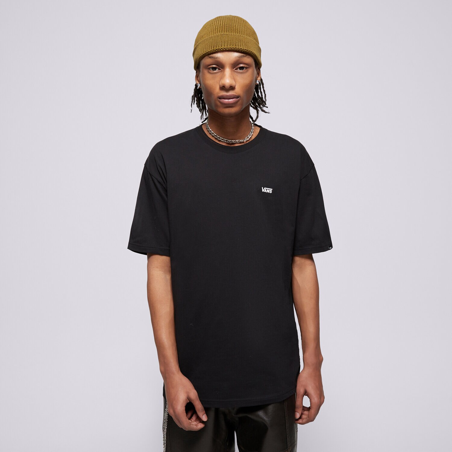 Herren T-Shirt VANS T-SHIRT MN LEFT CHEST LOGO TEE BLACK VN0A3CZEY281 Schwarz