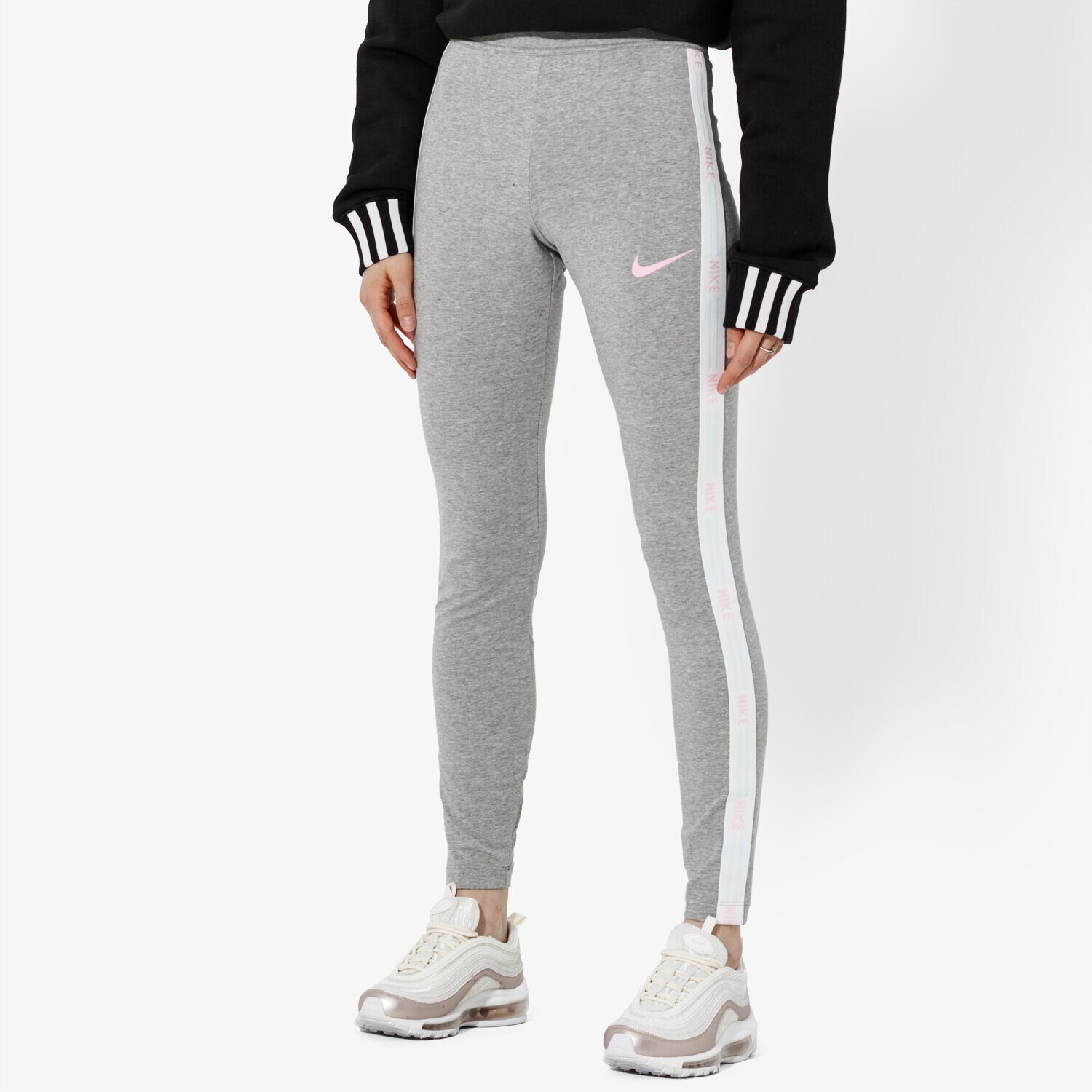 Damen Hosen NIKE LEGGINGS W NSW HYP FM LGGNG GX SPORTSWEAR AR2201-063 Grau