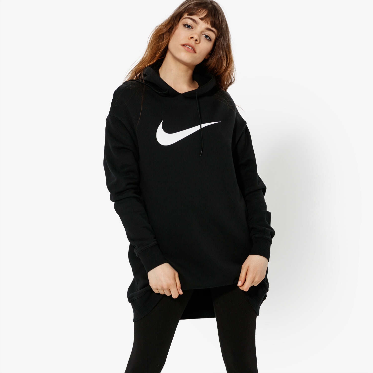 Damen NIKE SWEATSHIRT W NSW SWSH TRAININGSANZUGS FT SPORTSWEAR AV8290-010 Schwarz
