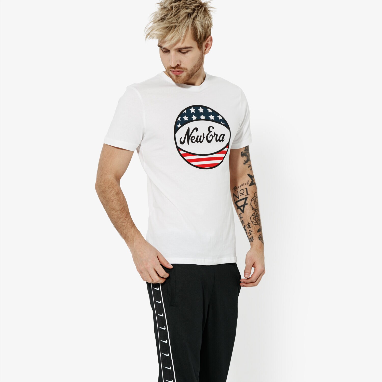 Herren T-Shirt NEW ERA T-SHIRT SS NE BALL TEE NEWERA WHI 11914642 Weiß