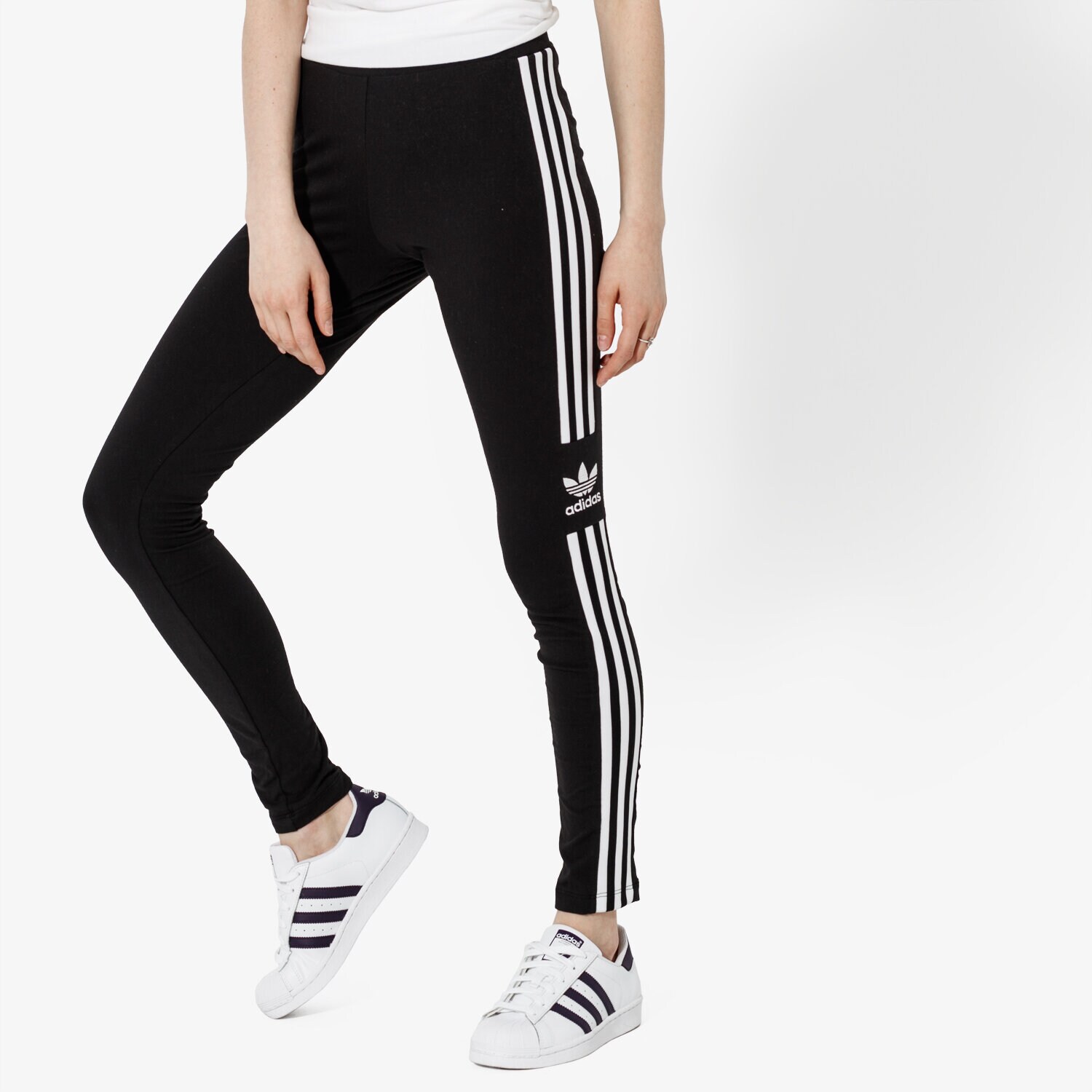 Damen Hosen ADIDAS LEGGINGS TREFOIL TIGHT ADICOLOR DV2636 Schwarz