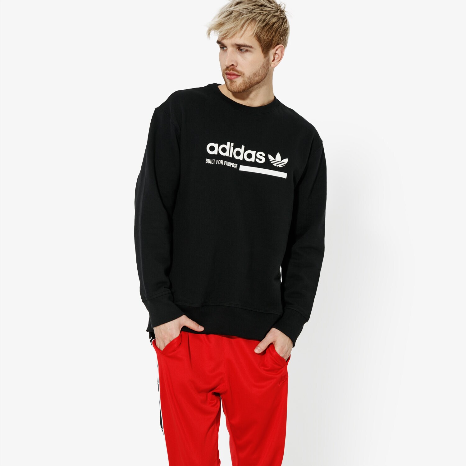 Herren ADIDAS SWEATSHIRT KAVAL CREW KAVAL DX3720 Schwarz