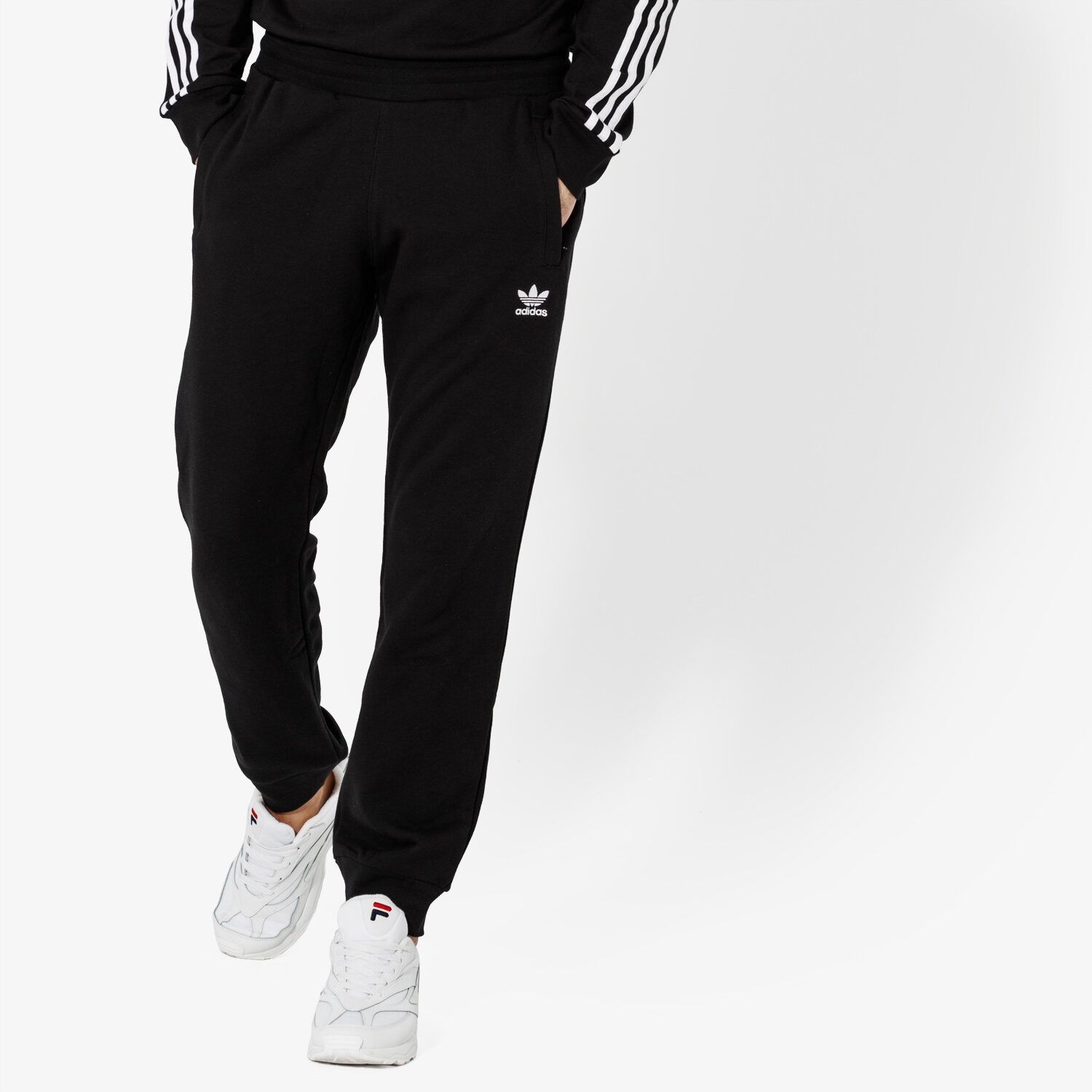 Herren Hosen ADIDAS HOSE TREFOIL PANT ADICOLOR DV1574 Schwarz