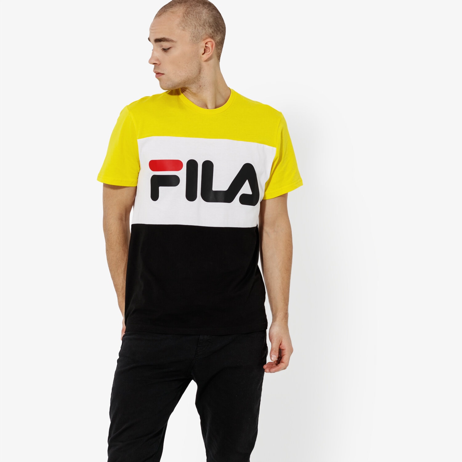 Herren T-Shirt FILA T-SHIRT SS DAY TEE 681244A063 Schwarz