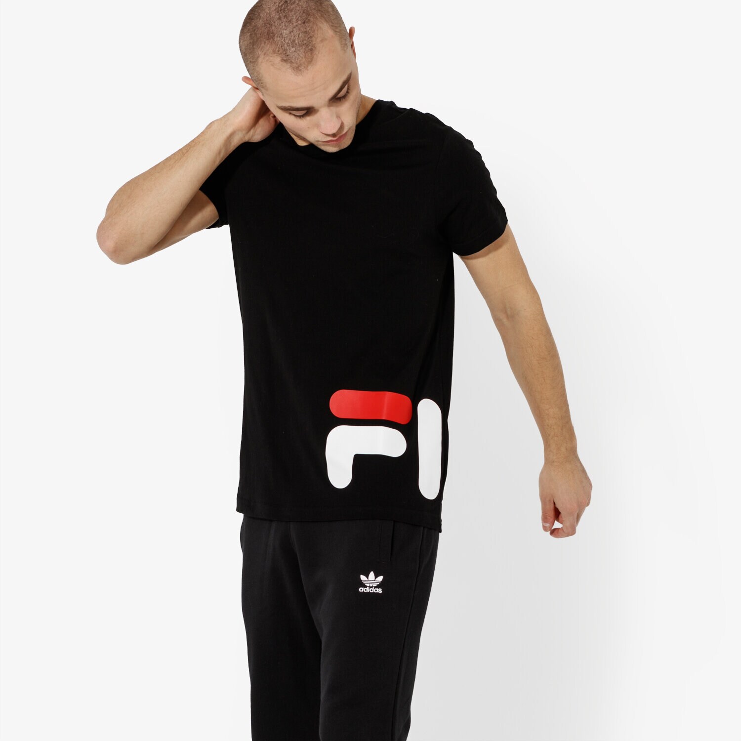 Herren T-Shirt FILA T-SHIRT SS EAMON TEE SS 684489002 Schwarz