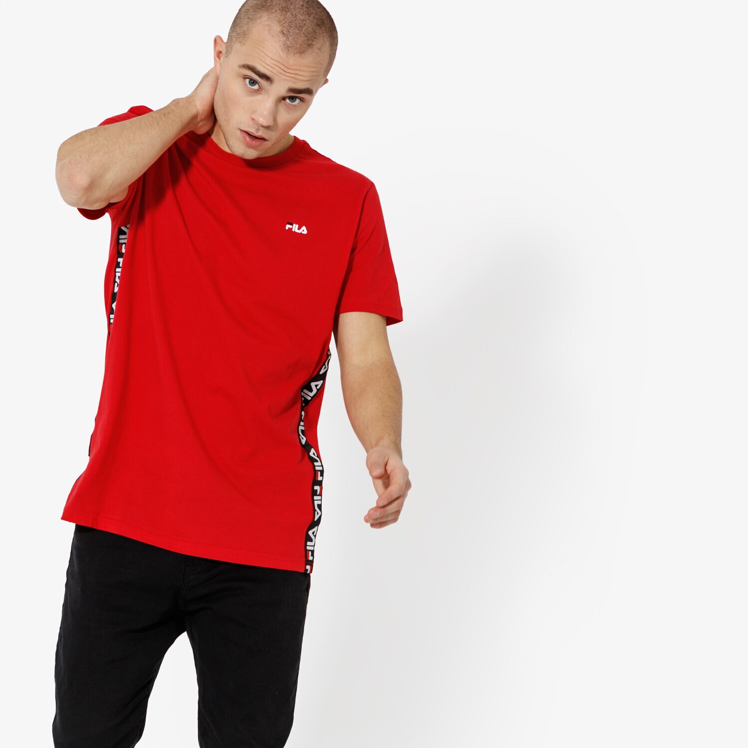 Herren T-Shirt FILA T-SHIRT SS TALAN TEE SS 682362006 Rot
