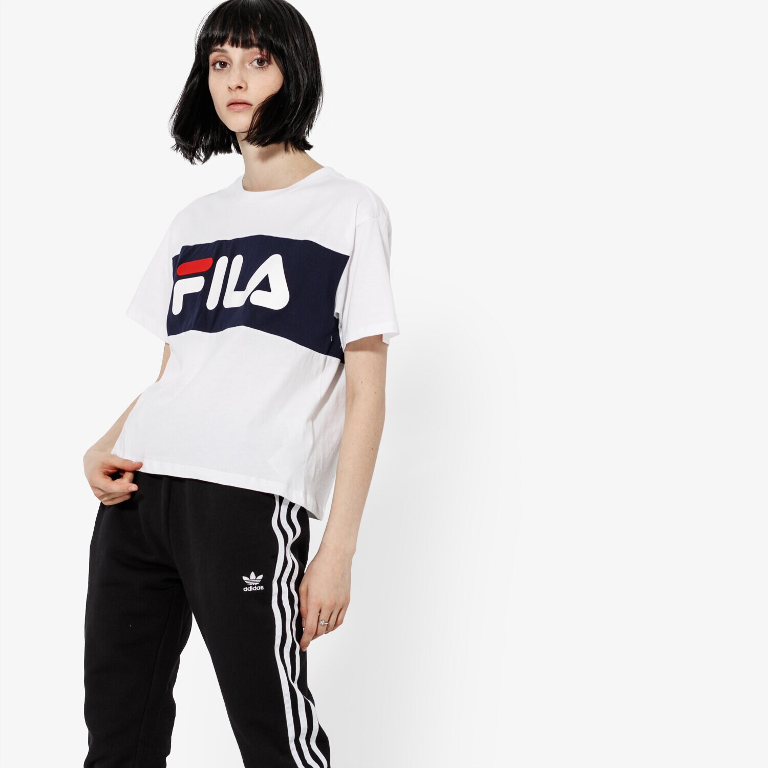 Damen T-Shirt FILA T-SHIRT SS ALLISON TEE 682125I98 Weiß