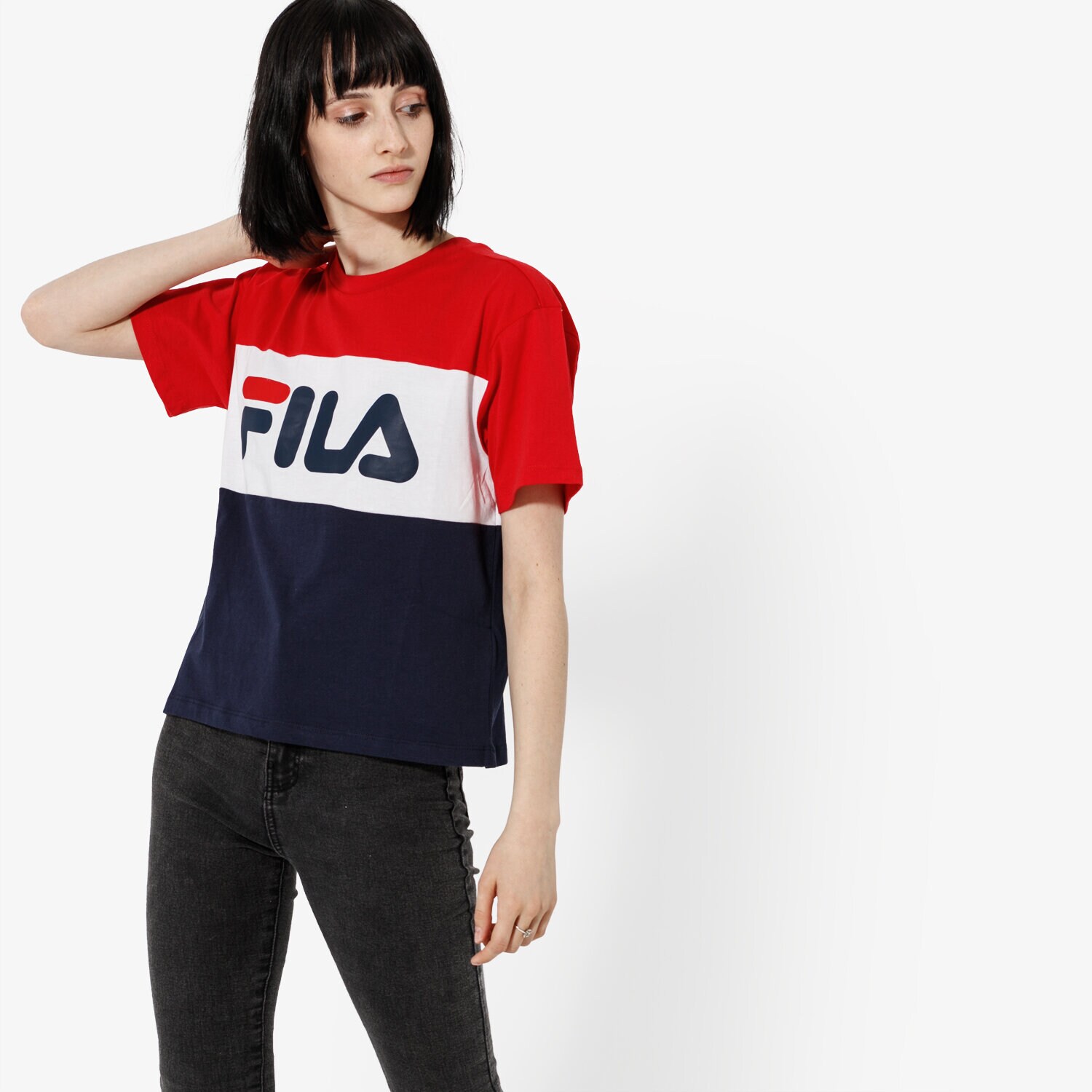 Damen T-Shirt FILA T-SHIRT SS ALLISON TEE 682125G06 Dunkelblau
