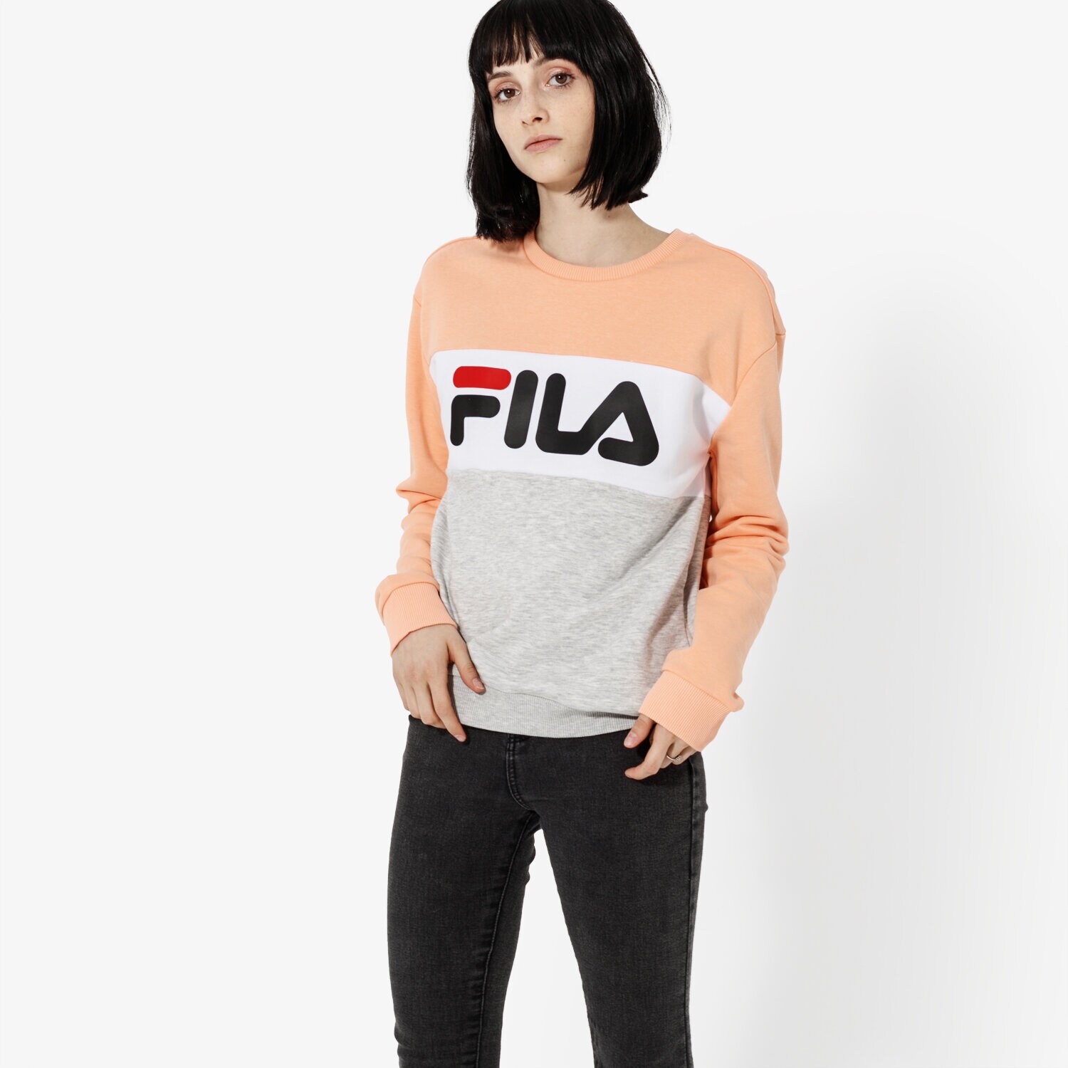 Damen FILA SWEATSHIRT LEAH CREW SWEAT 687043A064 Grau