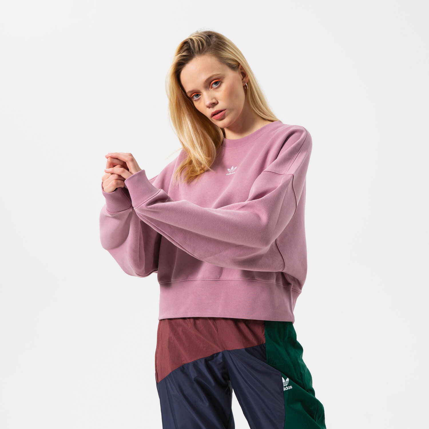 Damen ADIDAS SWEATSHIRT SWEATSHIRT HF7480 Rosa