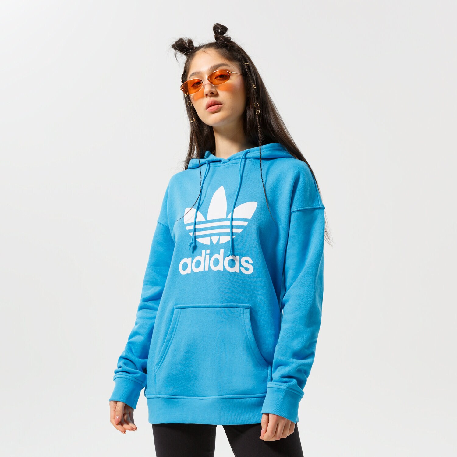 Damen ADIDAS HOODIE TRF HOODIE HE6952 Blau