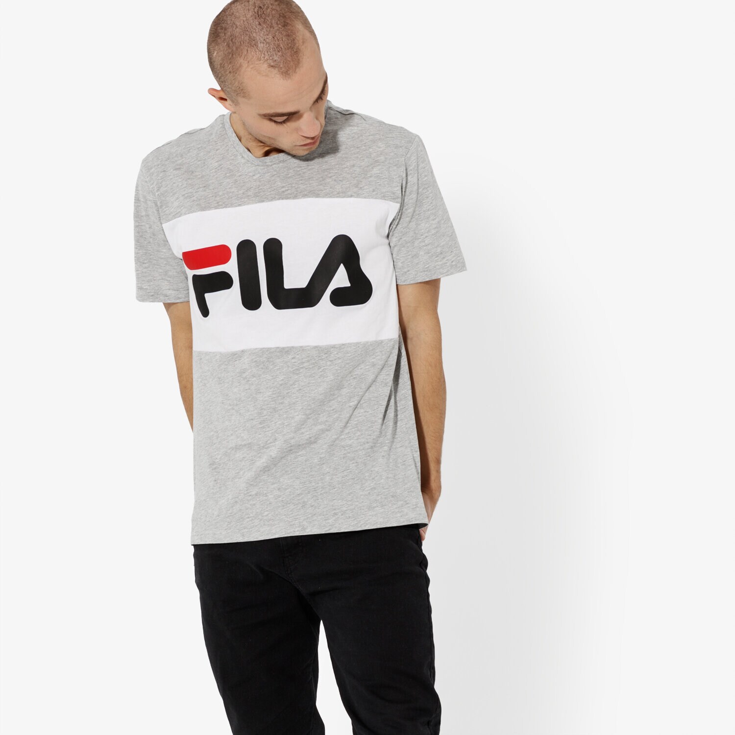 Herren T-Shirt FILA T-SHIRT SS DAY TEE 681244A068 Grau