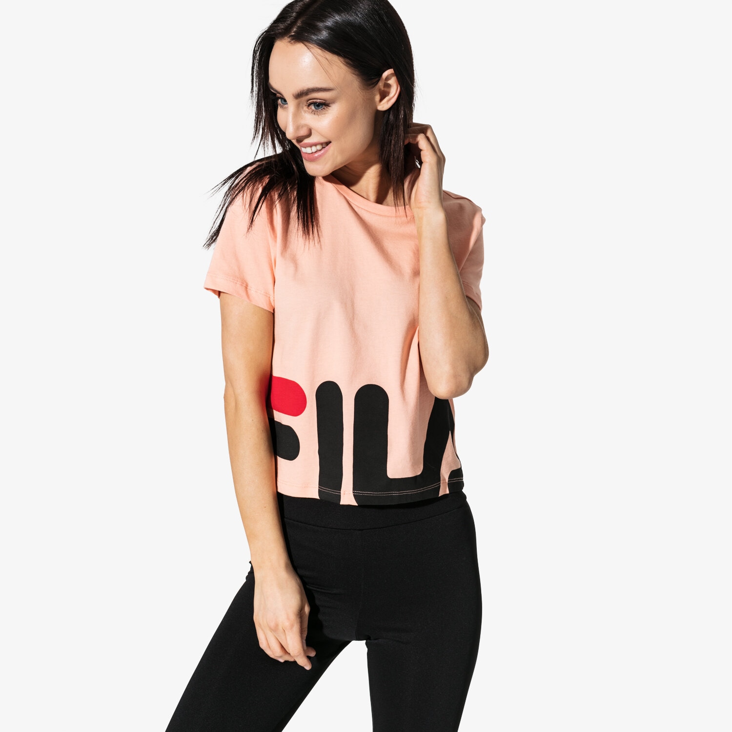 Damen T-Shirt FILA T-SHIRT SS EARLY CROPPED TEE 684490A030 Rosa