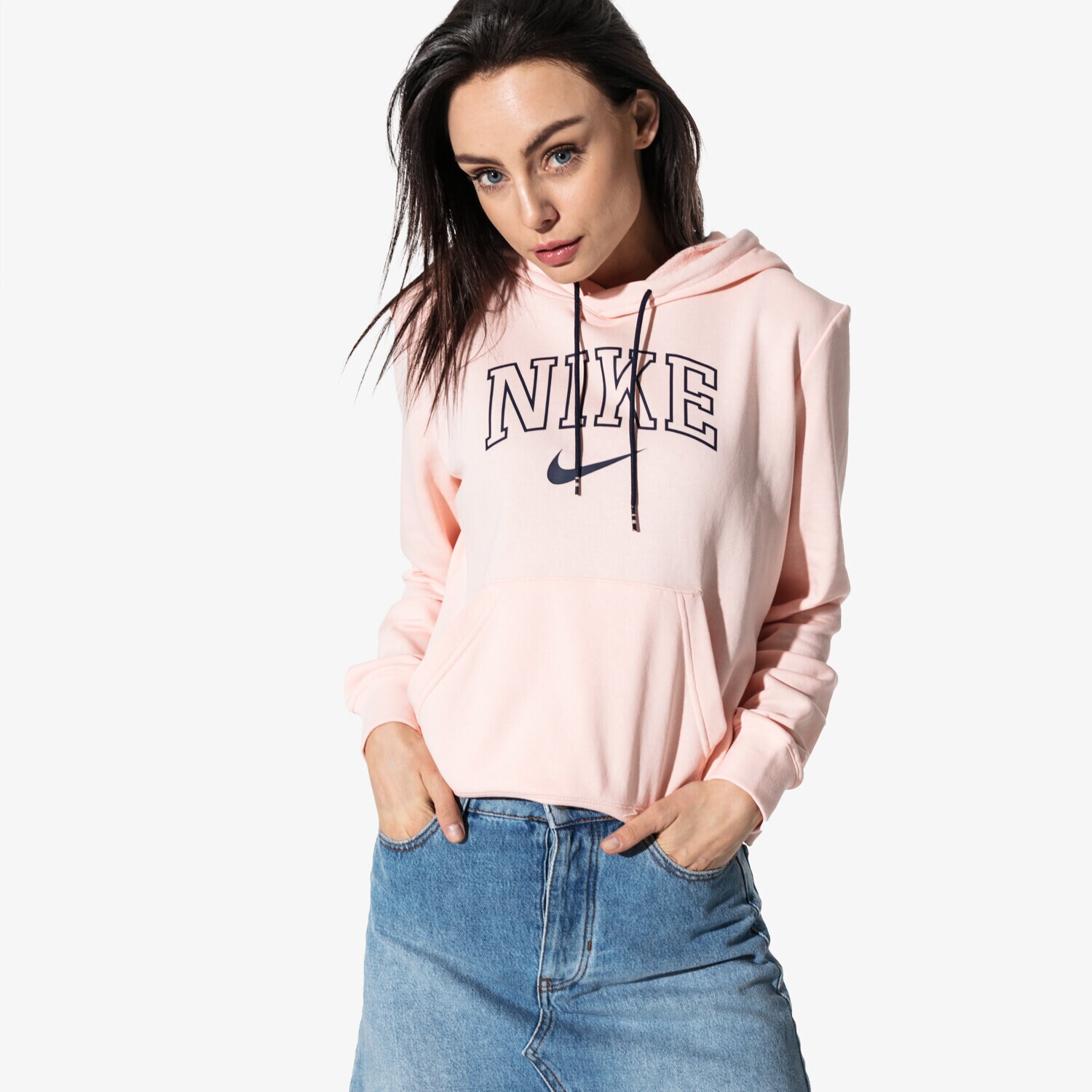 Damen NIKE SWEATSHIRT W NSW HOODIE VRSTY SPORTSWEAR AR3722-664 Rosa