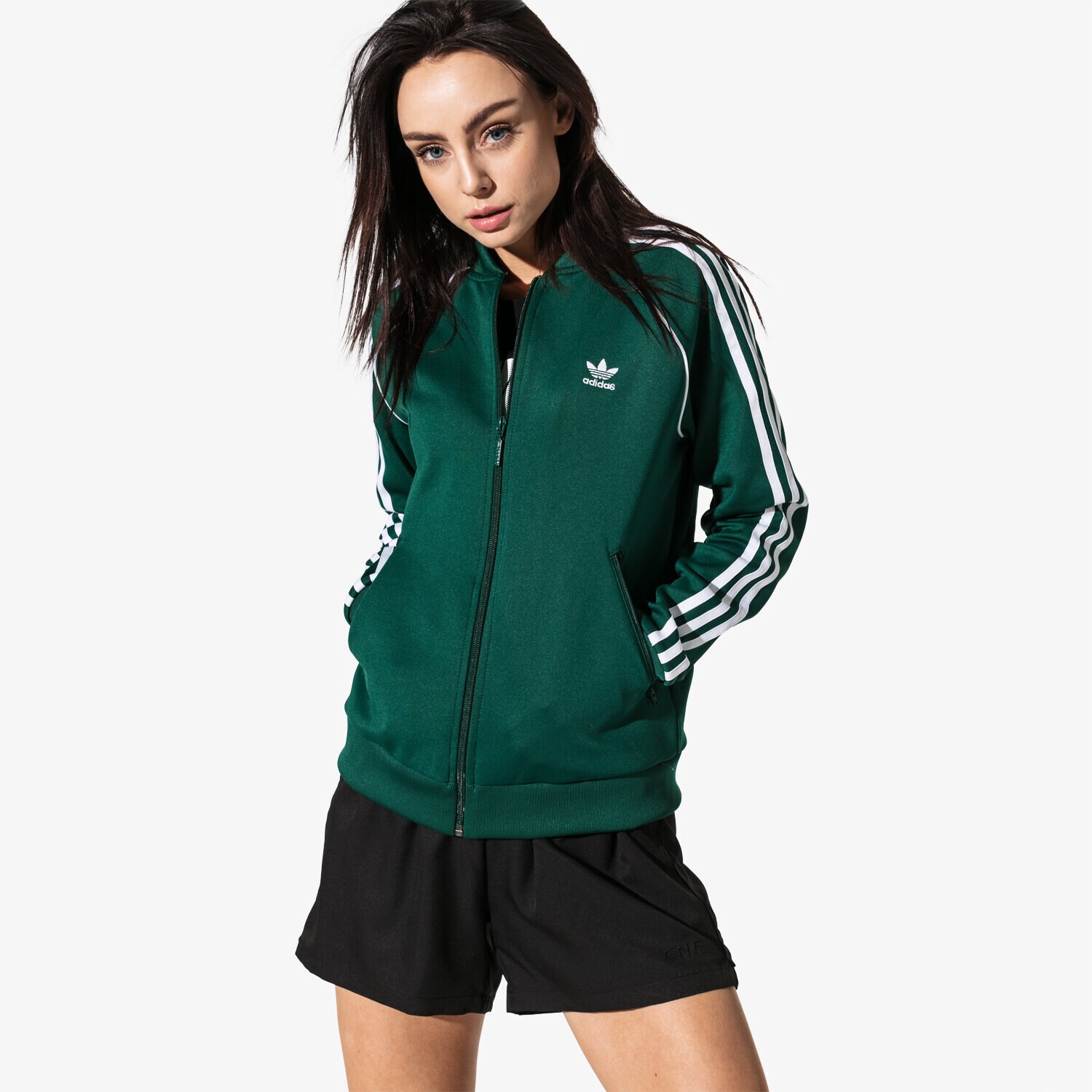 Damen ADIDAS SWEATSHIRT SST TT ADICOLOR DV2642 Grün