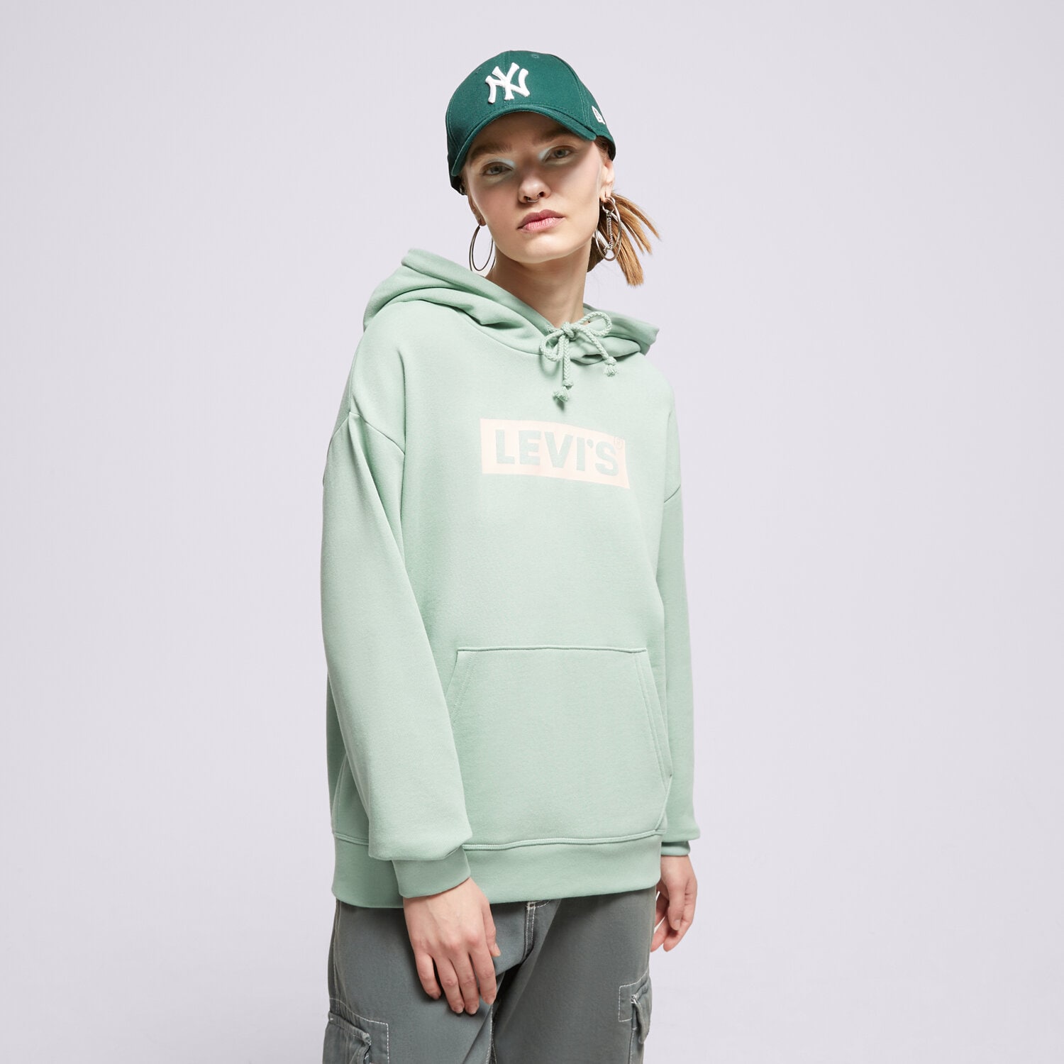 Damen LEVI'S HOODIE GRAPHIC STANDARD 18487-0249 Grün