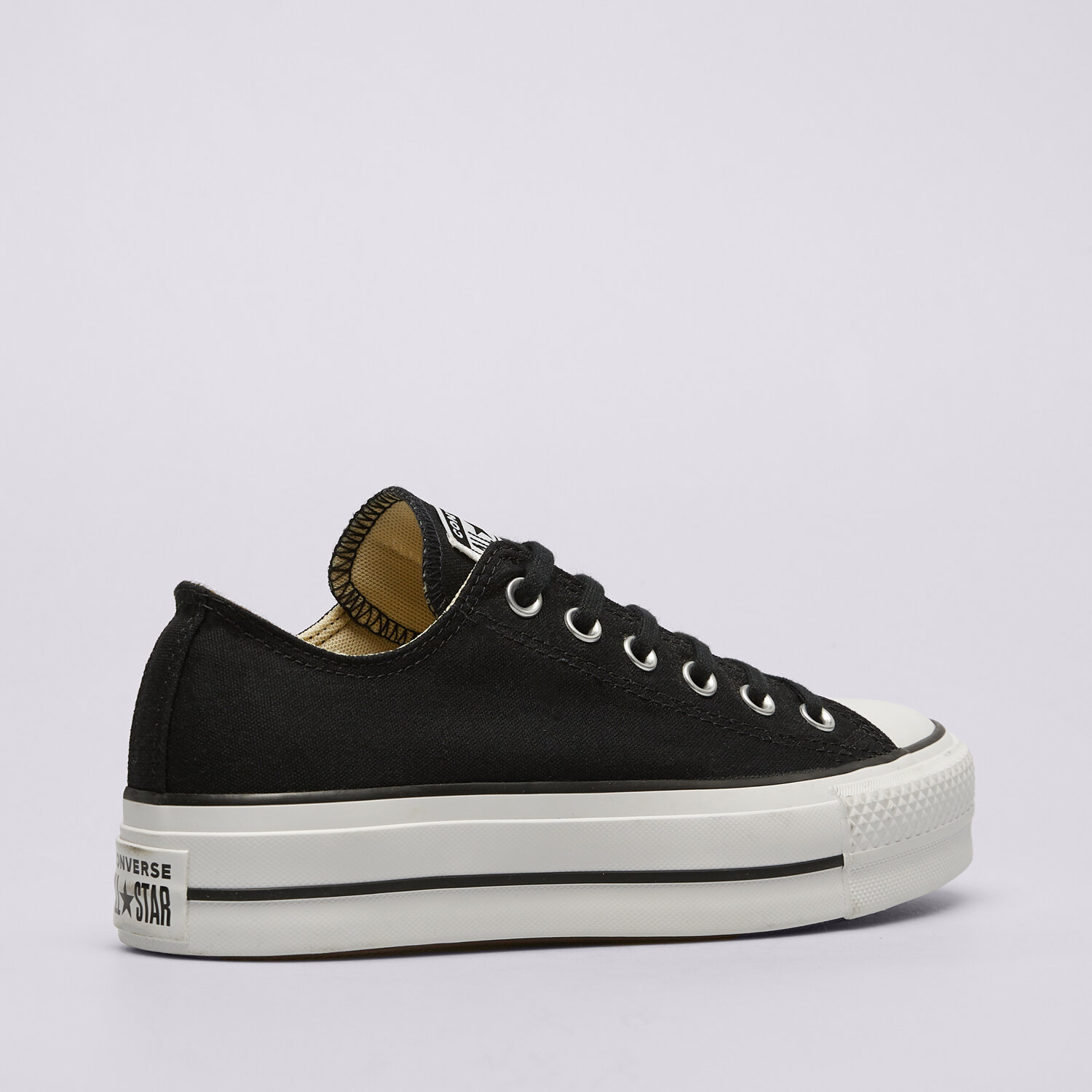Star Lift Clean Converse Plateau Low Schwarz Star Lift Converse