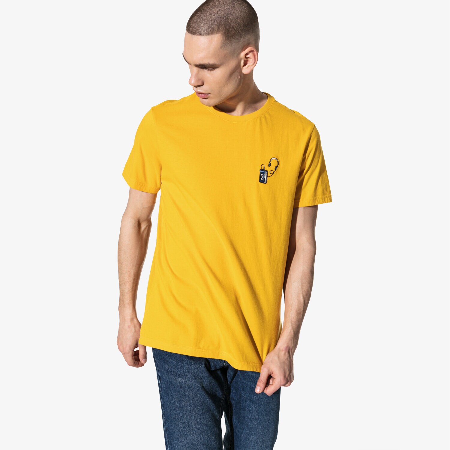 Herren T-Shirt CONFRONT T-SHIRT SS WALKMAN CF19TSM76001 Gelb
