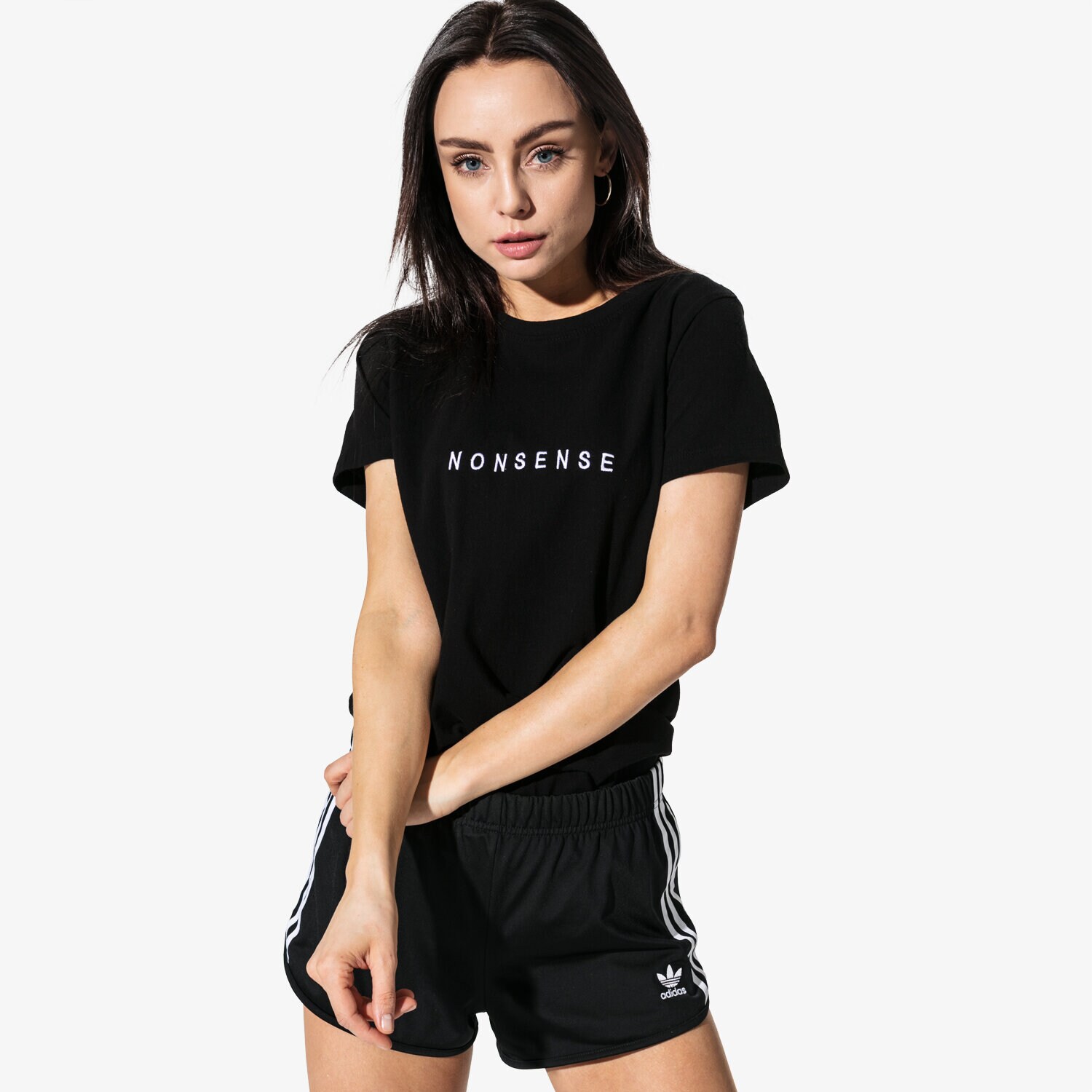 Damen T-Shirt CONFRONT T-SHIRT SS NONSENSE TEE CF19TSD27002 Schwarz