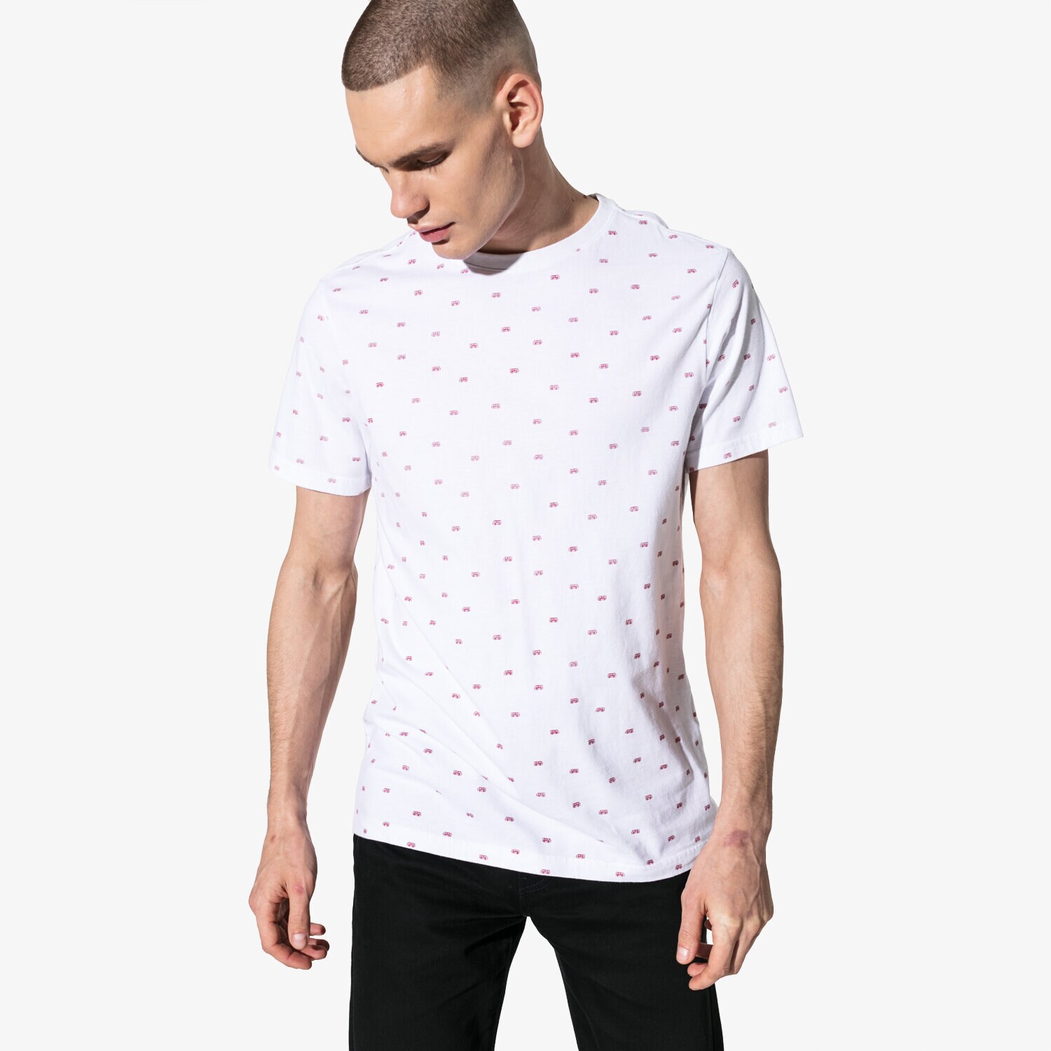Herren T-Shirt CONFRONT T-SHIRT SS BUS CF19TSM82001 Weiß