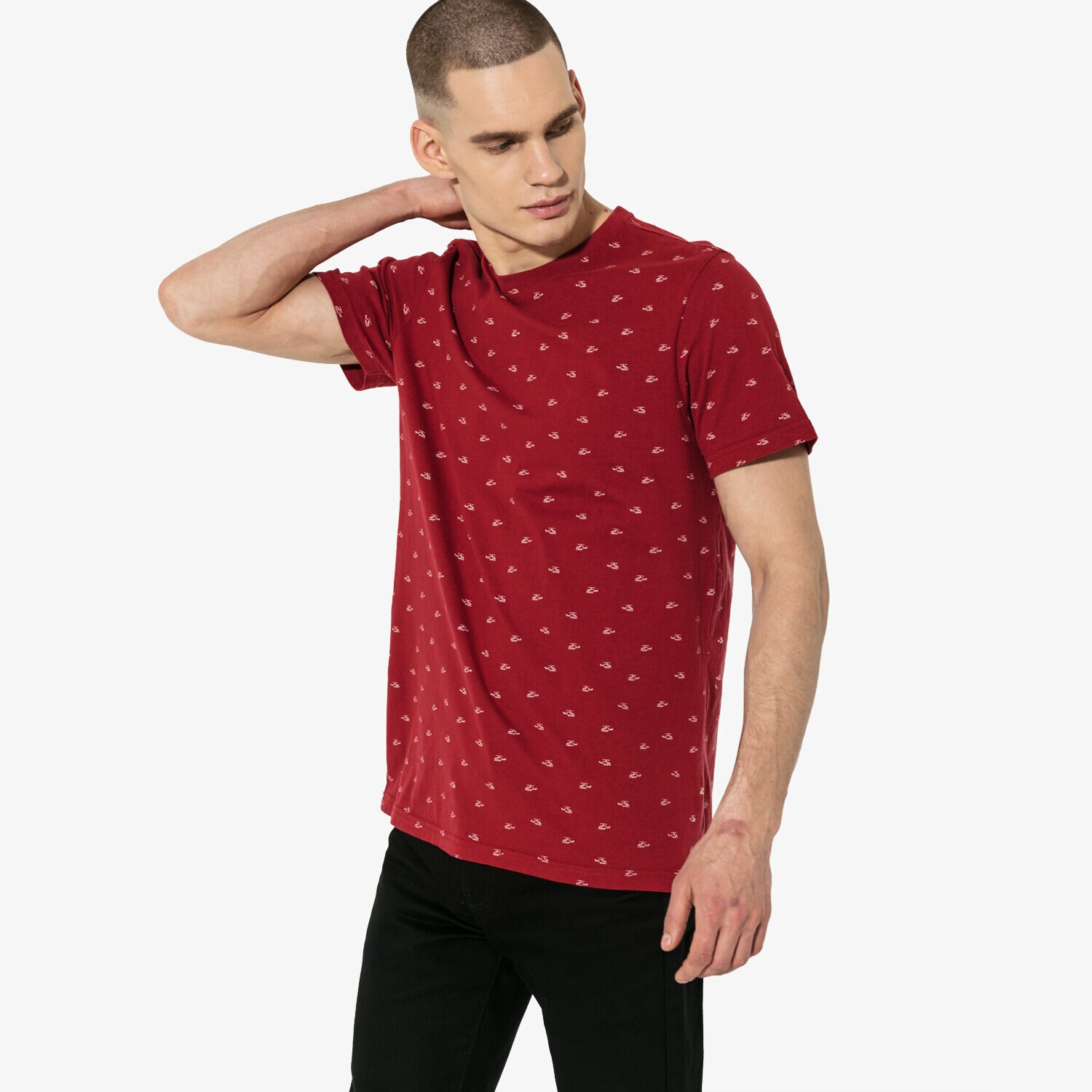 Herren T-Shirt CONFRONT T-SHIRT SS HELICOPTER CF19TSM83001 Rot