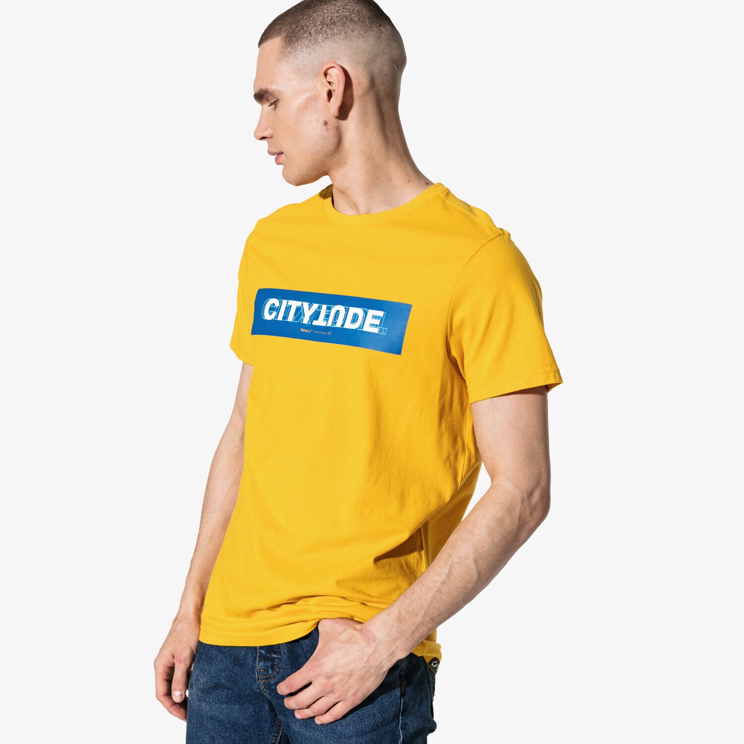 Herren T-Shirt CONFRONT T-SHIRT SS CITYTUDE CF19TSM90001 Gelb
