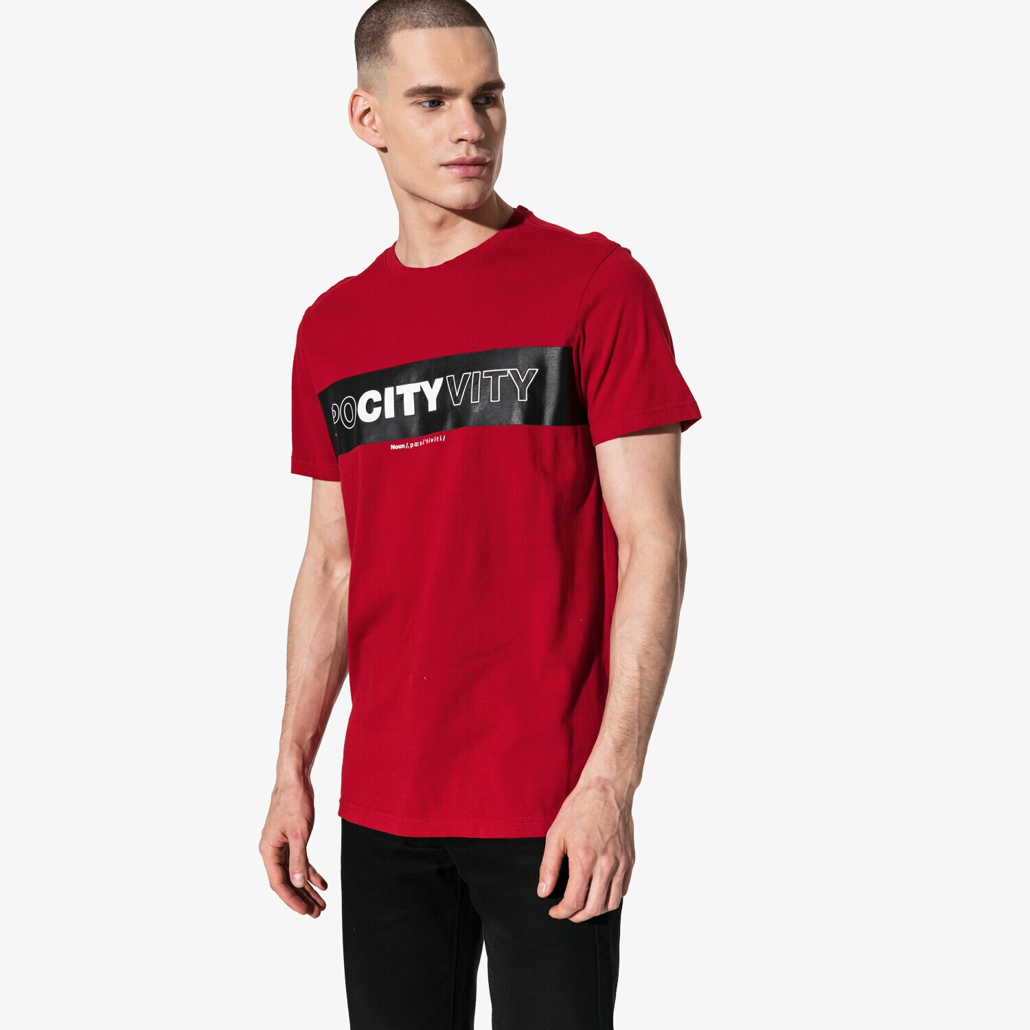 Herren T-Shirt CONFRONT T-SHIRT SS CITY CF19TSM91001 Rot