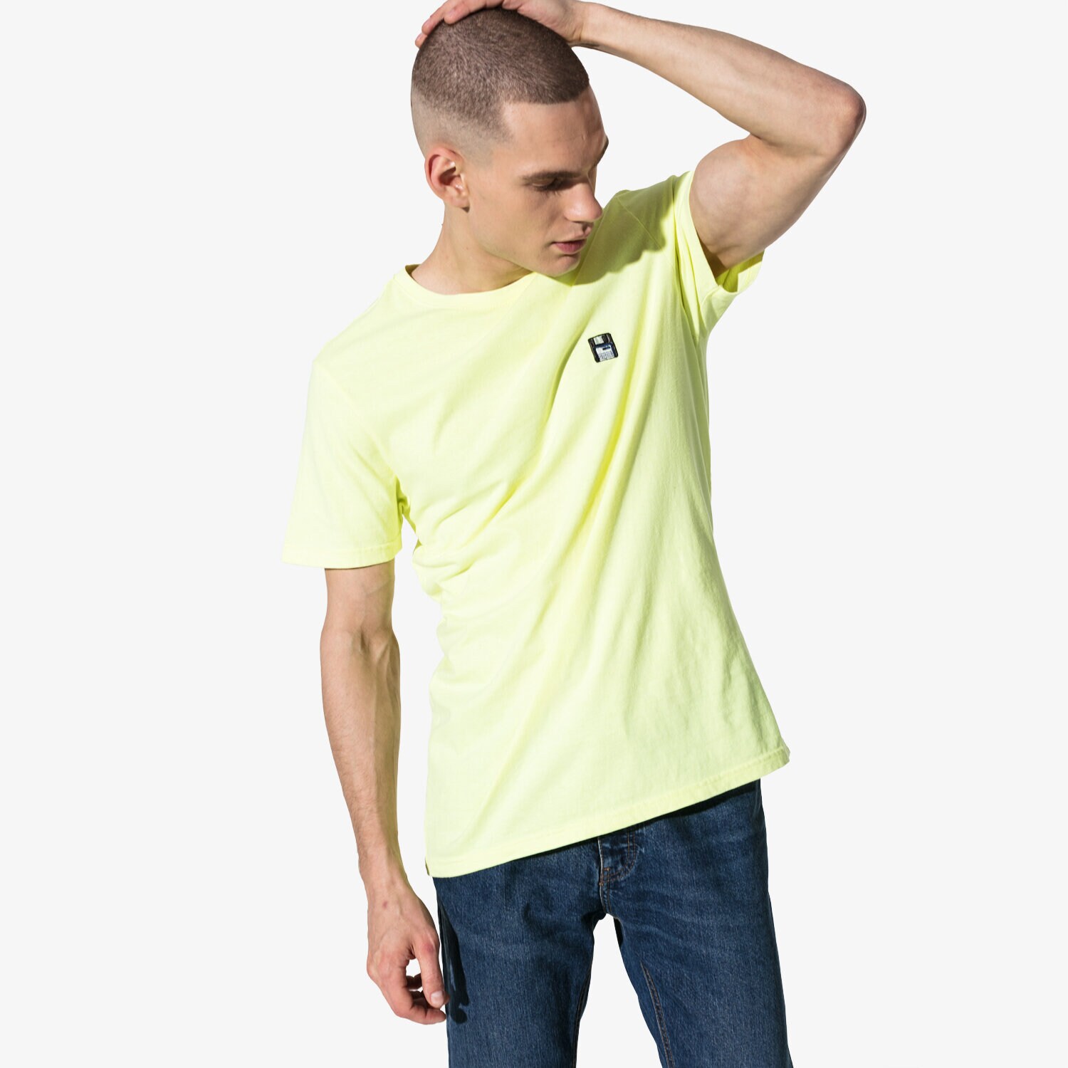 Herren T-Shirt CONFRONT T-SHIRT SS DISKETTE CF19TSM93001 Gelb