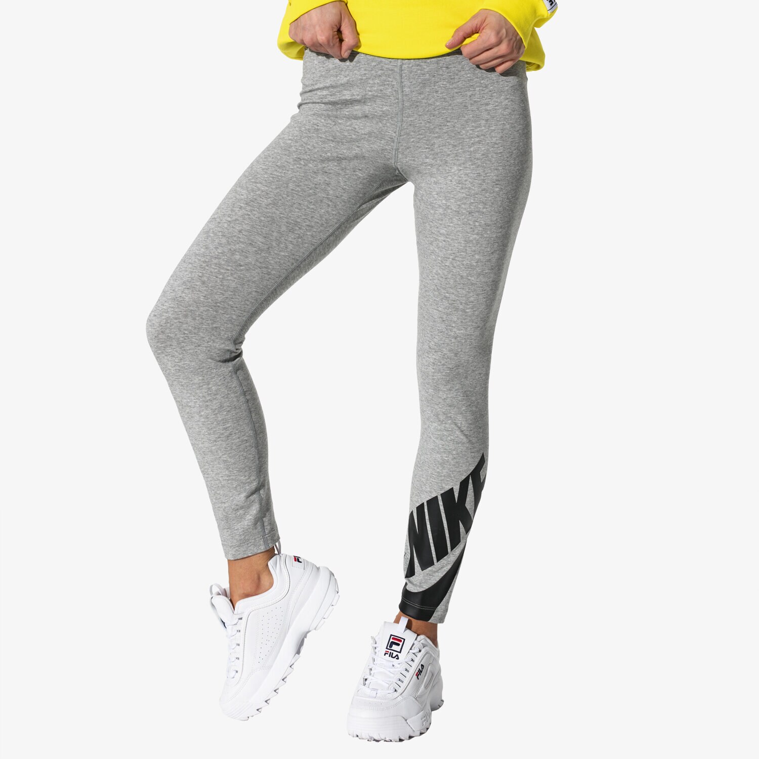Damen Hosen NIKE LEGGINGS W NSW LEGASEE 7/8 FUTURA AR3507-063 Grau