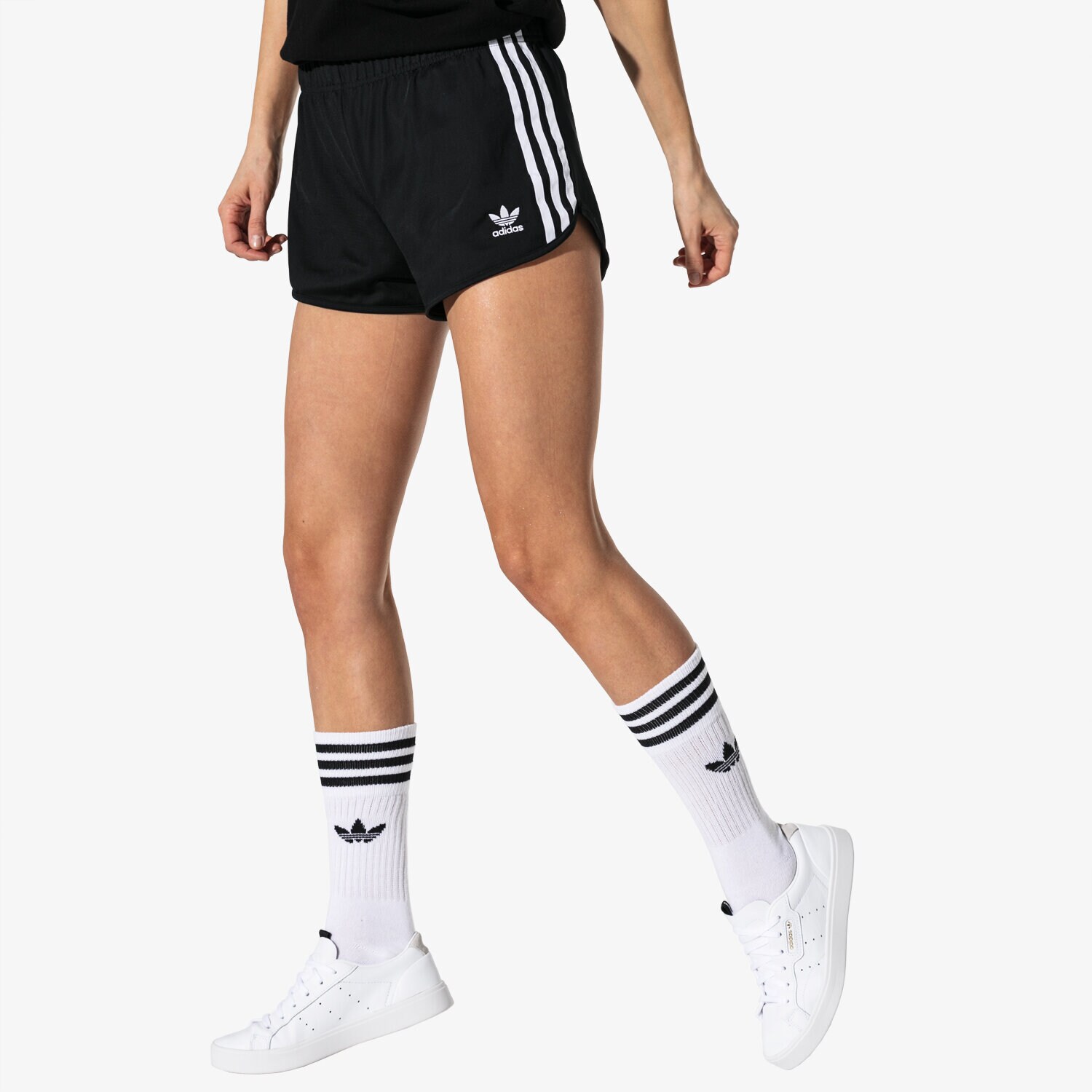 Damen Shorts ADIDAS SHORTS 3 STR SHORT ADICOLOR DV2555 Schwarz