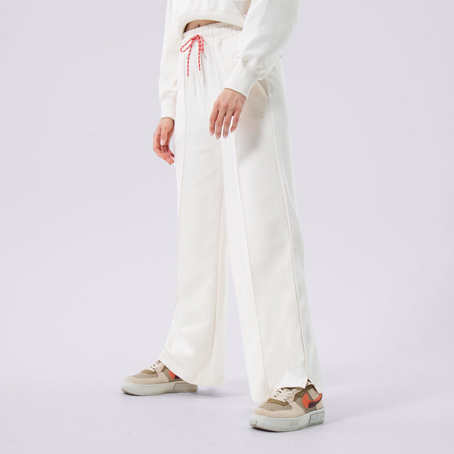 Damen Hosen PUMA HOSE PUMA INFUSE WIDE LEG PANTS DK 536740-65 Beige